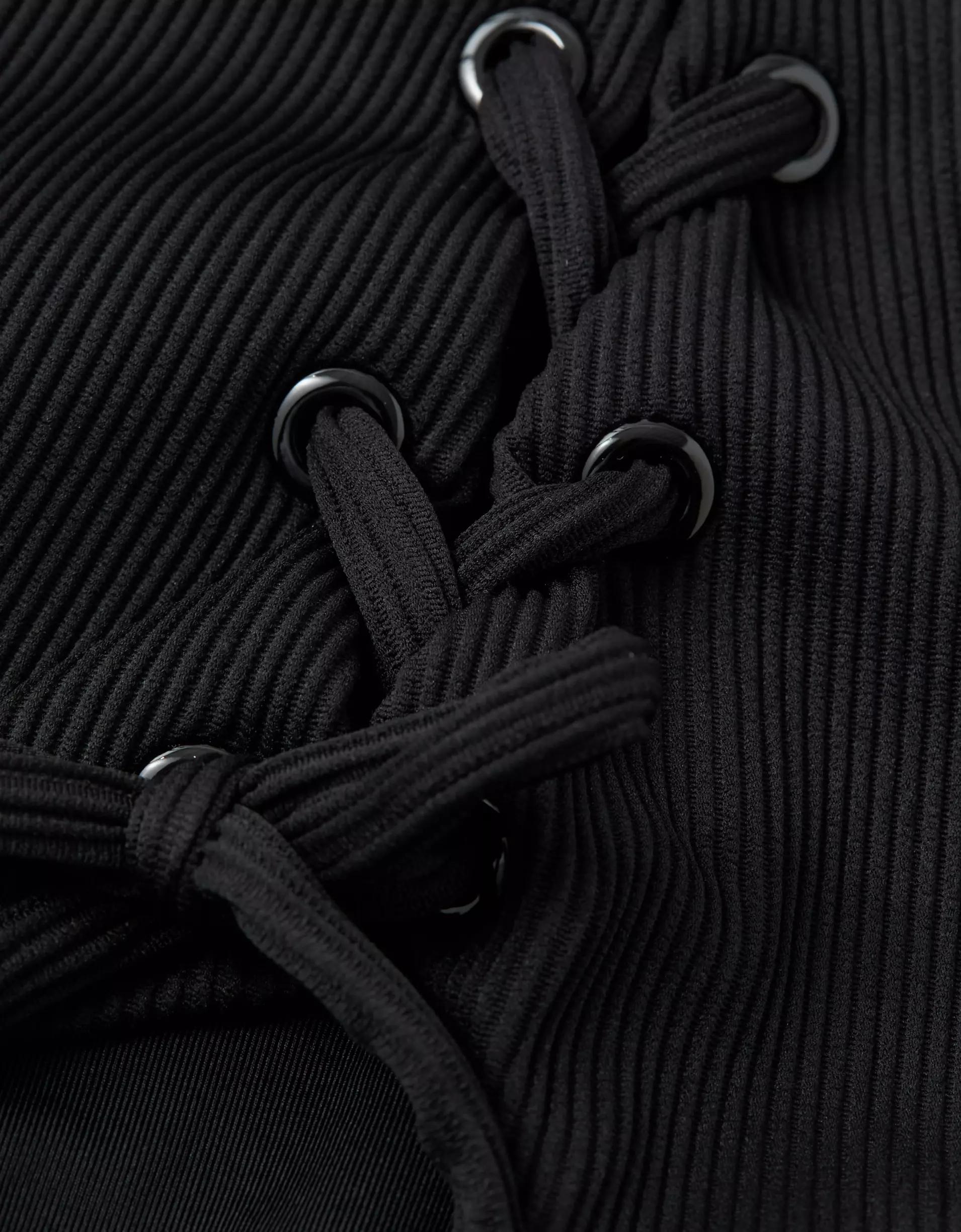 Aerie Ribbed Scoop One Piece Swimsuit Product Image