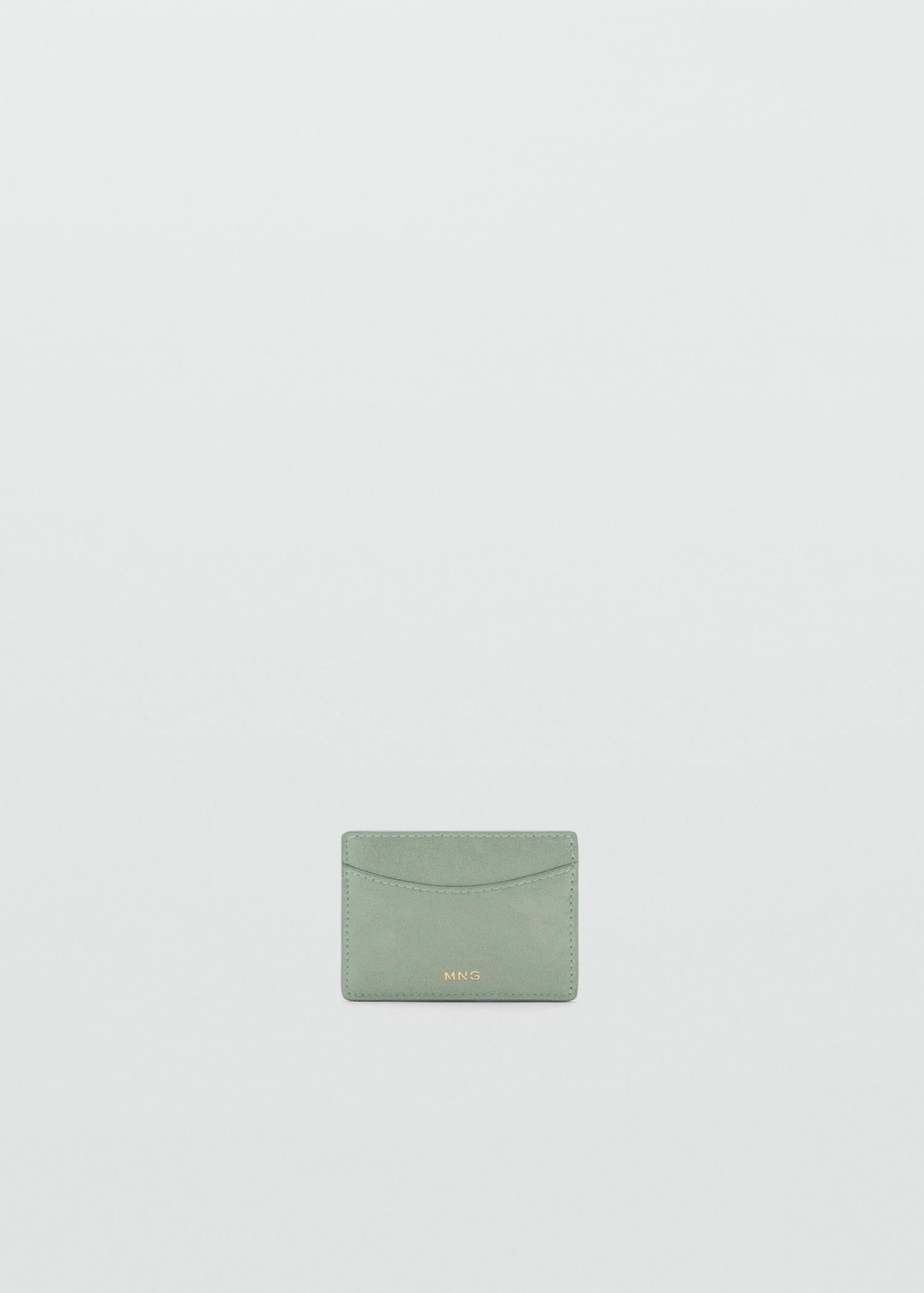 Leather-effect card holder - Women | MANGO USA Product Image