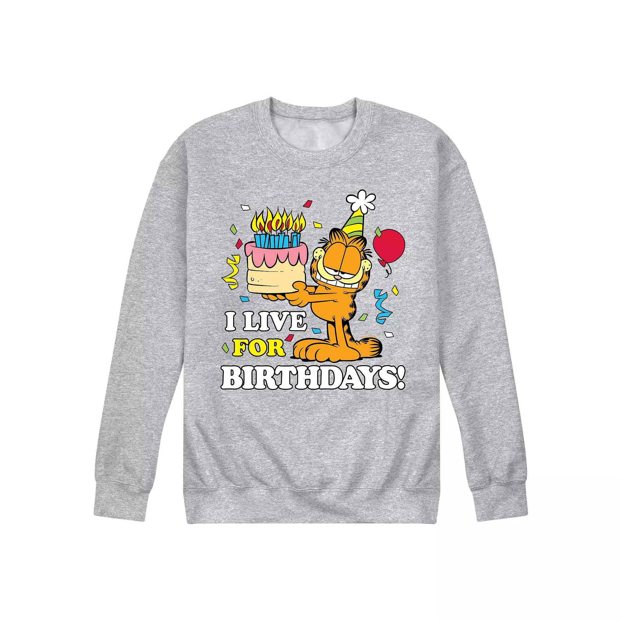 Men's Garfield Life For Birhdays Graphic Tee,  Product Image