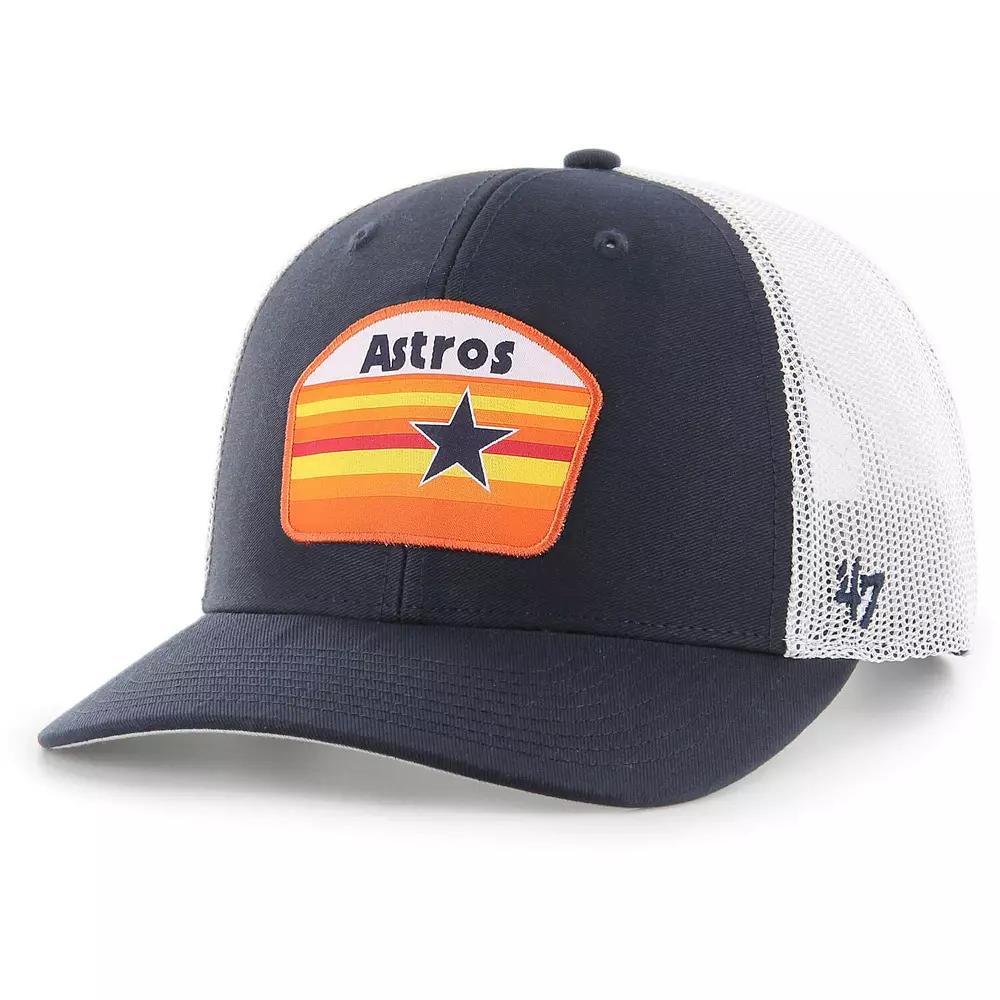 Men's '47 Navy Houston Astros Retro Region Patch Trucker Adjustable Hat, Blue Product Image