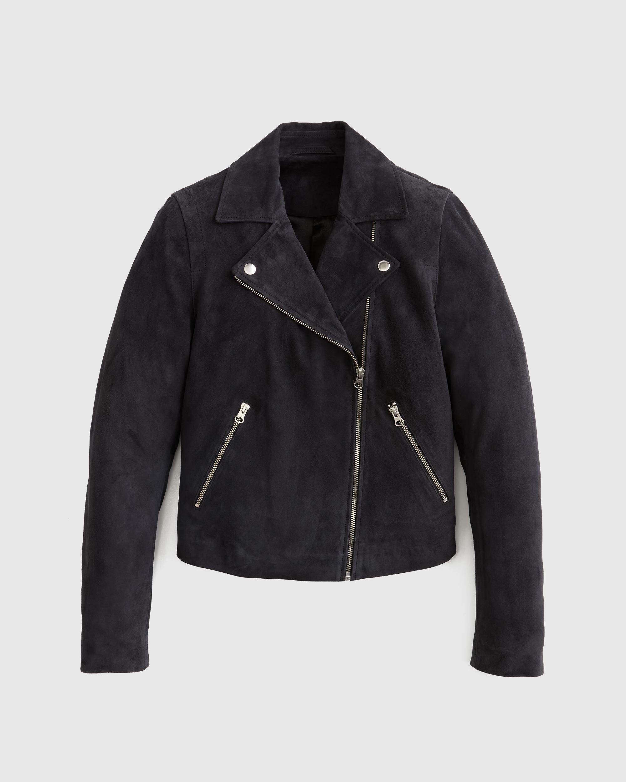 Quince | Women's 100% Suede Biker Jacket Size XL, Leather Product Image