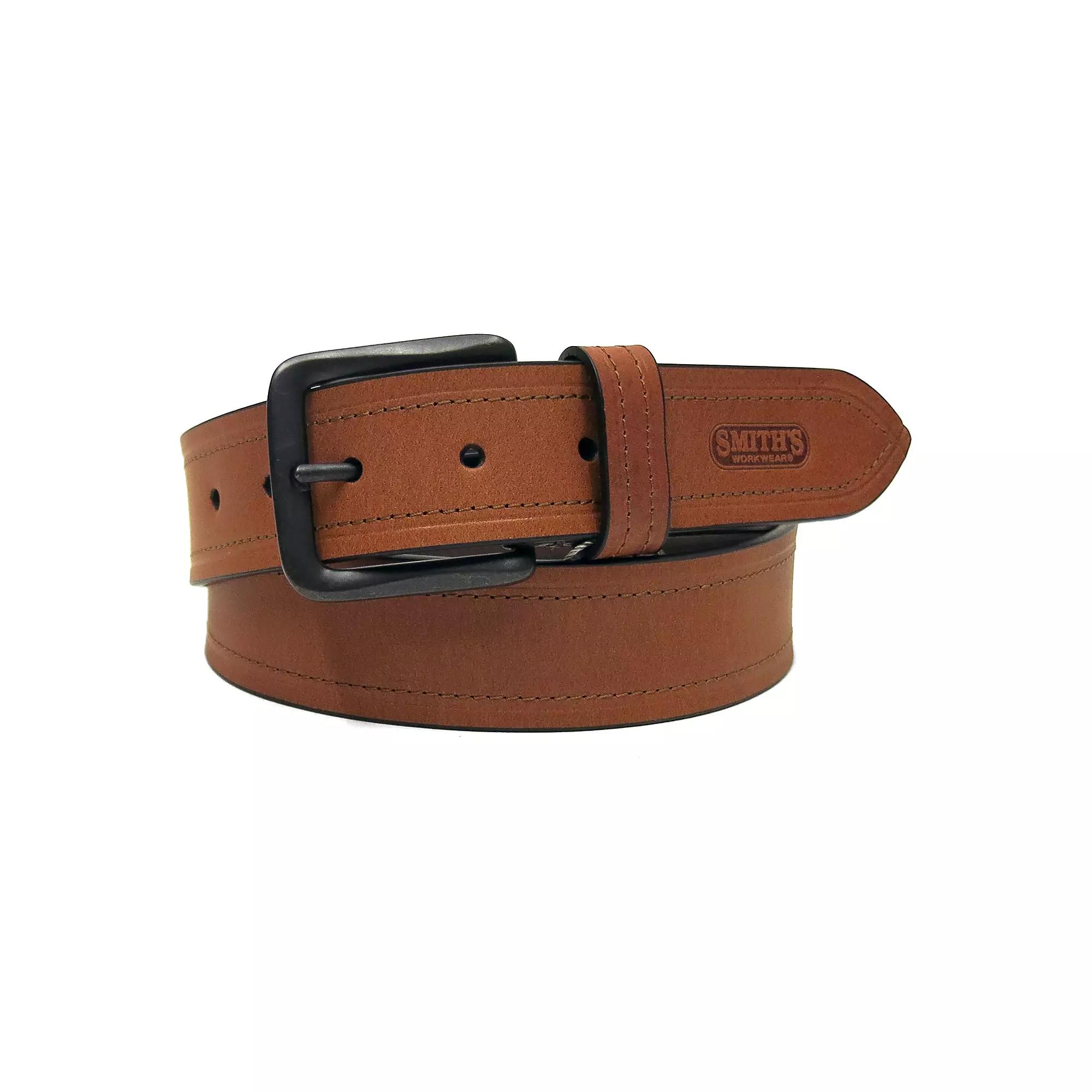 Men's Smith's Workwear Stitched Casual Leather Belt, Size: 36 Product Image