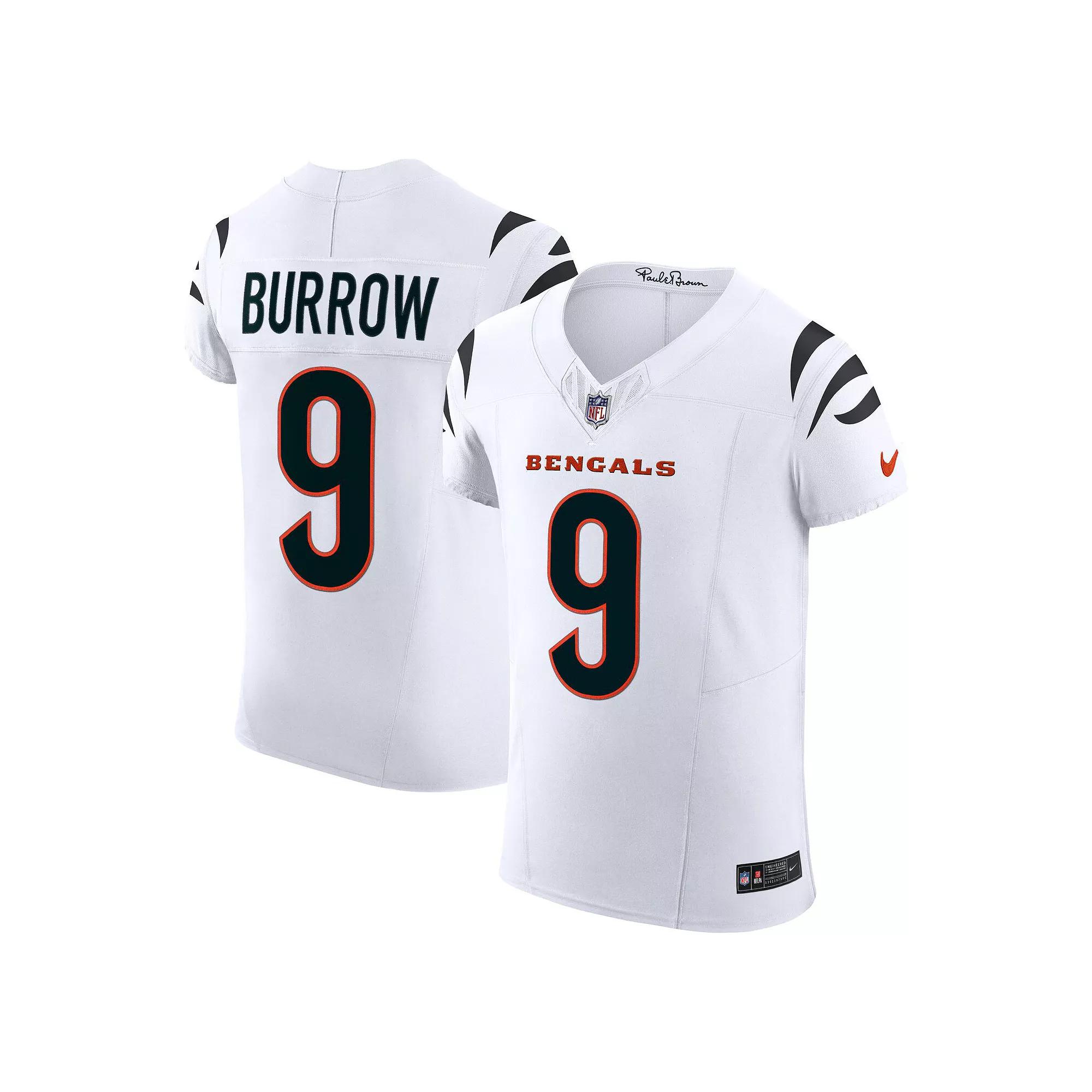 Men's Nike Joe Burrow White Cincinnati Bengals Vapor F.U.S.E. Elite Jersey,  Product Image