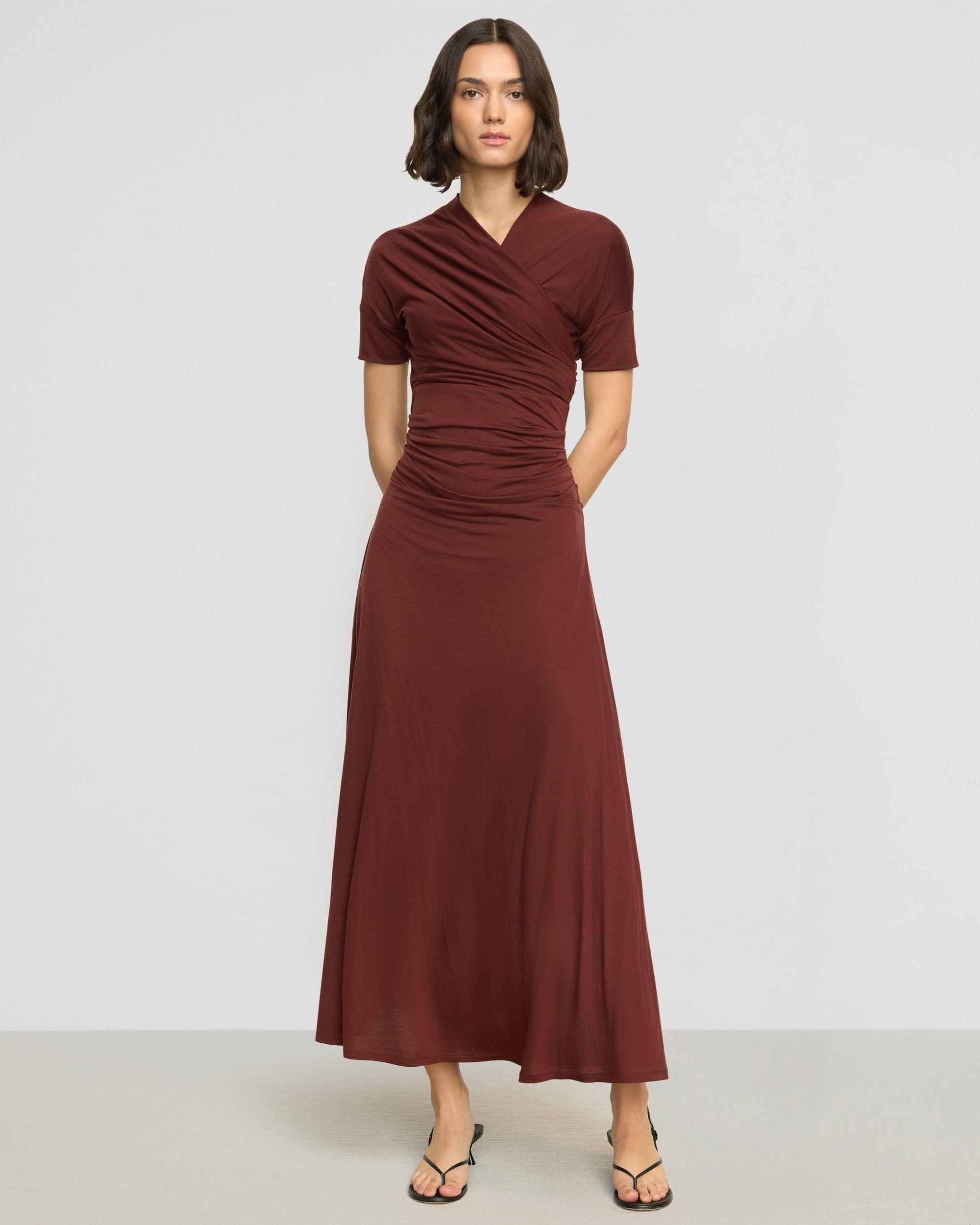 Thilda Ruched Off-Shoulder Dress Product Image