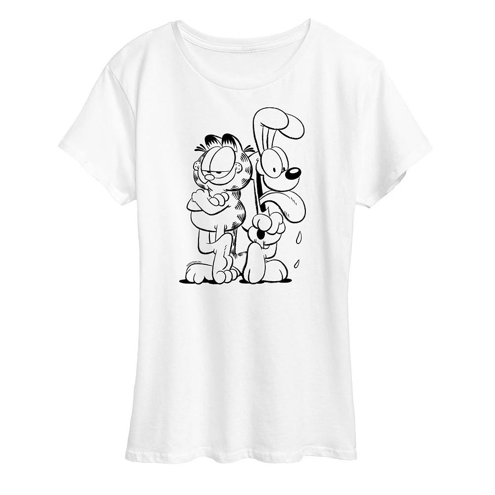 Plus Garfield Odie & Garfield Graphic Tee, Women's,  Product Image