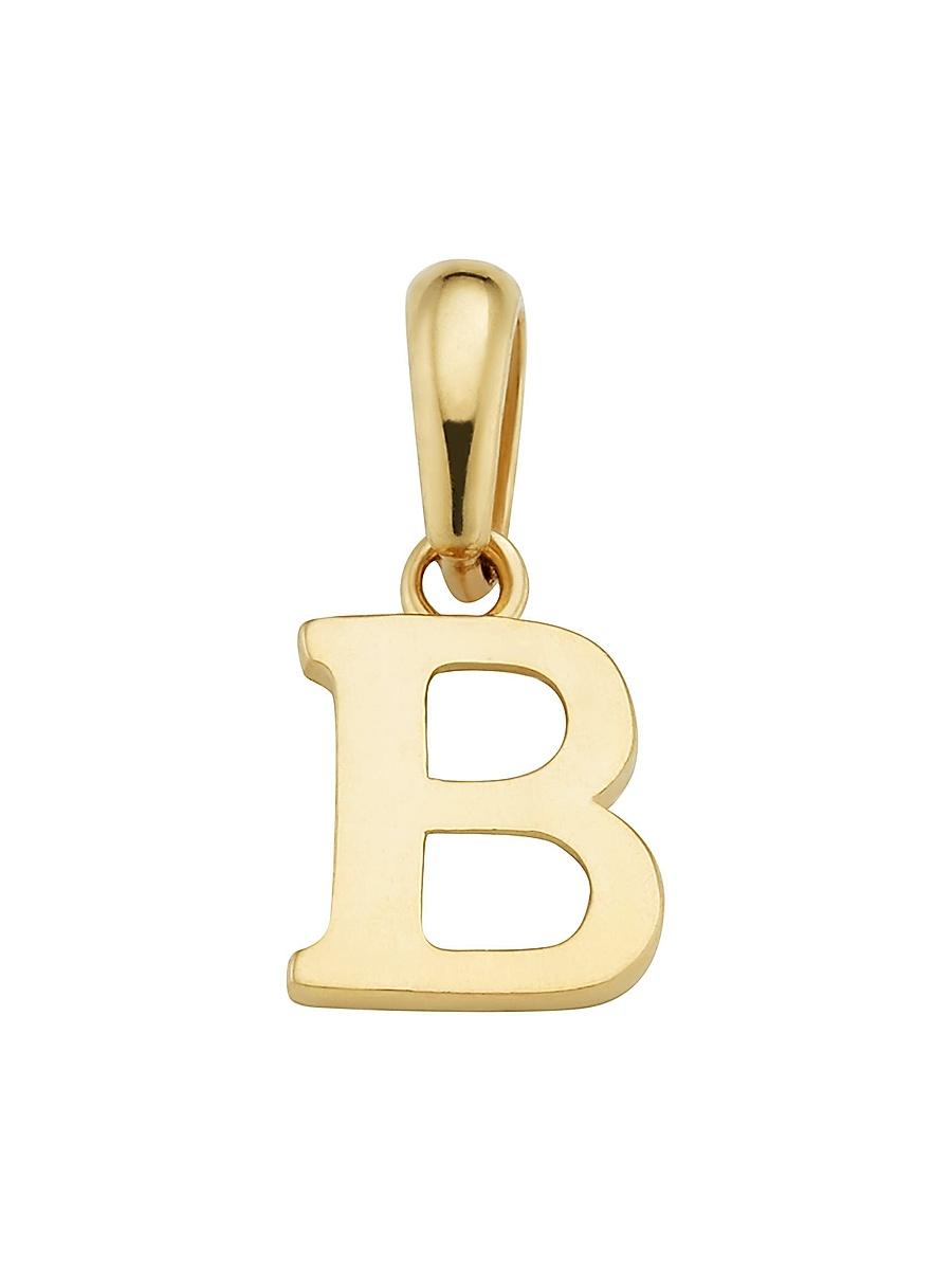 Womens 14K Yellow Gold My Letter Initial Pendant Charm Product Image