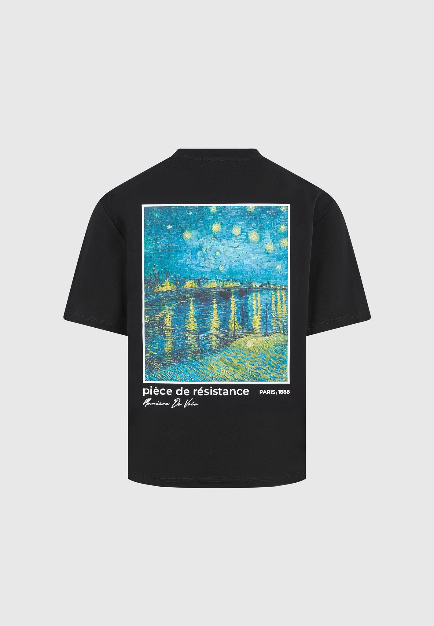 Piece De Resistance - Van Gogh T-Shirt - Black Male Product Image