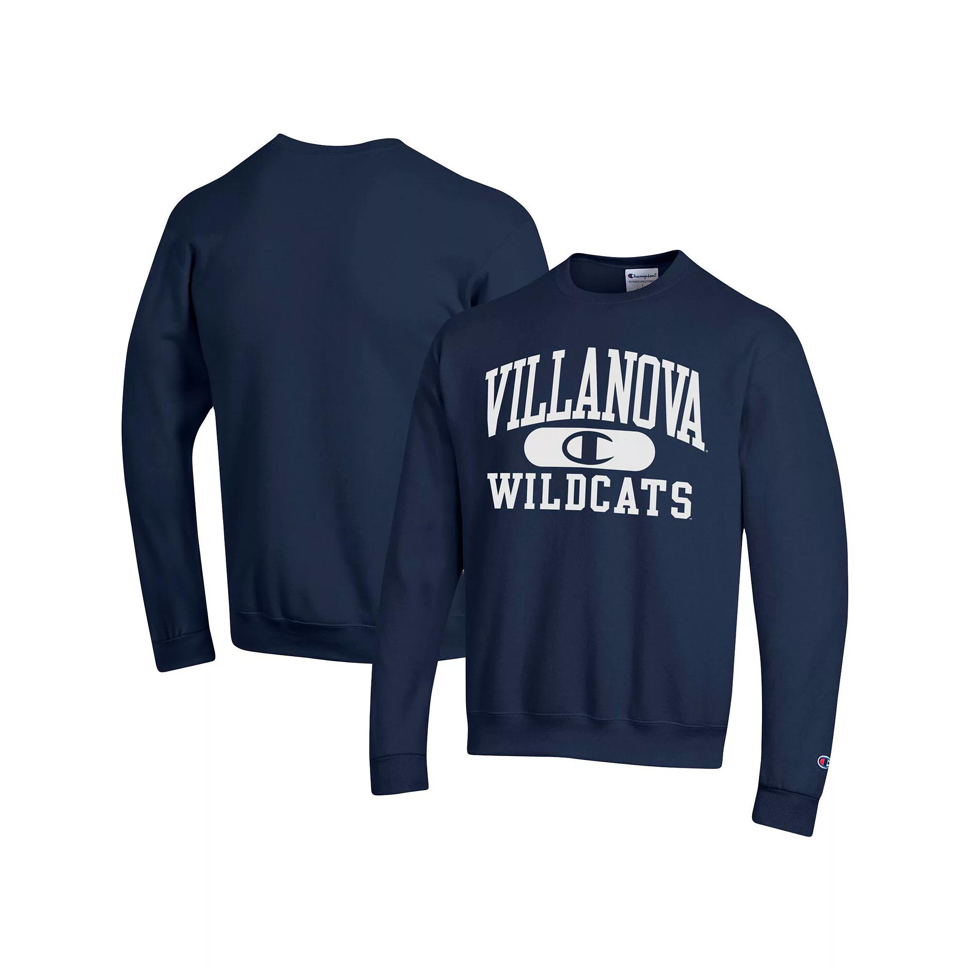 Men's Champion Navy Villanova Wildcats Arch Pill Sweatshirt,  Product Image