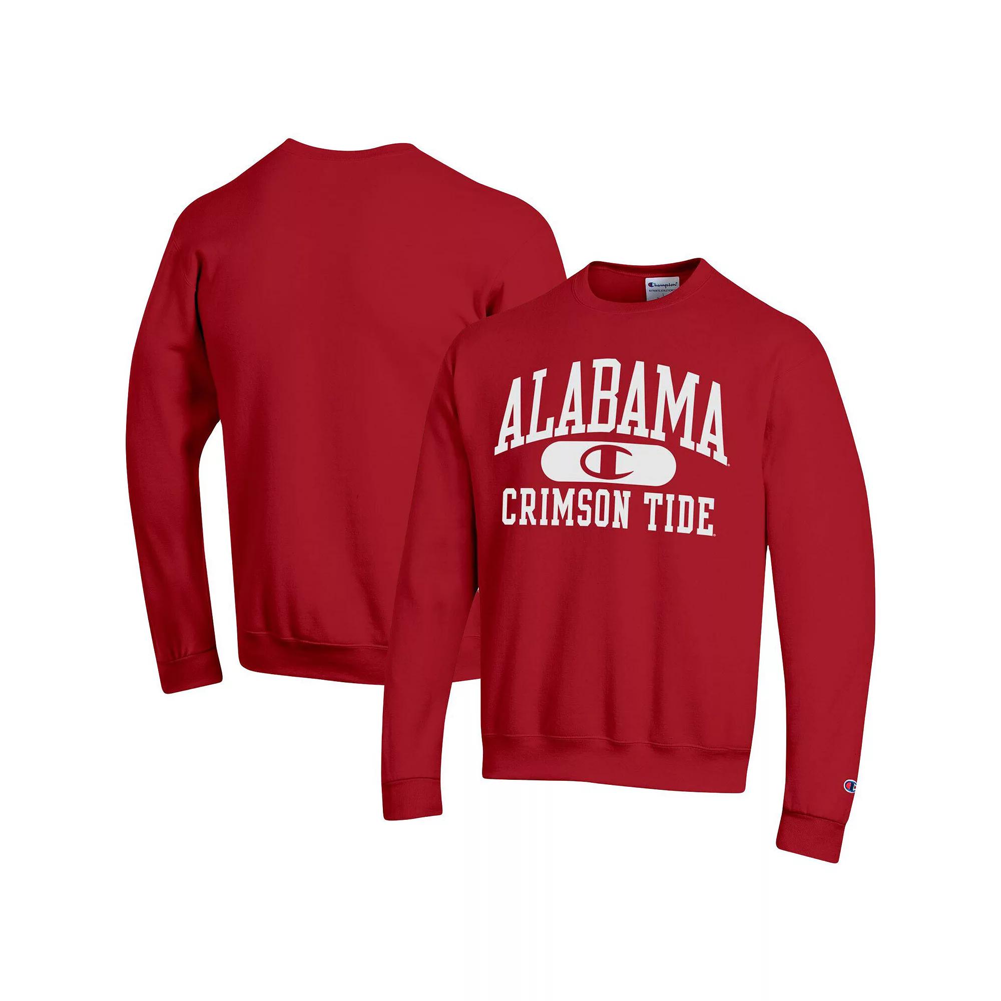Men's Champion Crimson Alabama Crimson Tide Arch Pill Sweatshirt,  Product Image