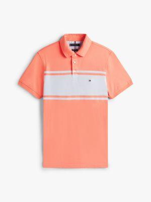 Slim Fit Block Stripe Polo Product Image