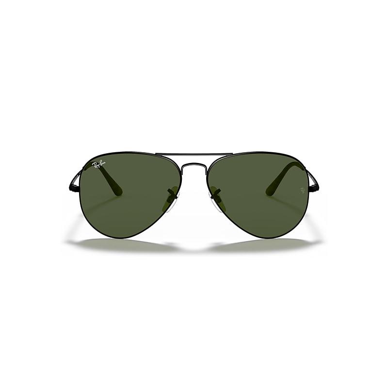 Ray-Ban Aviator Classic Sunglasses Frame Green Lenses Polarized Product Image