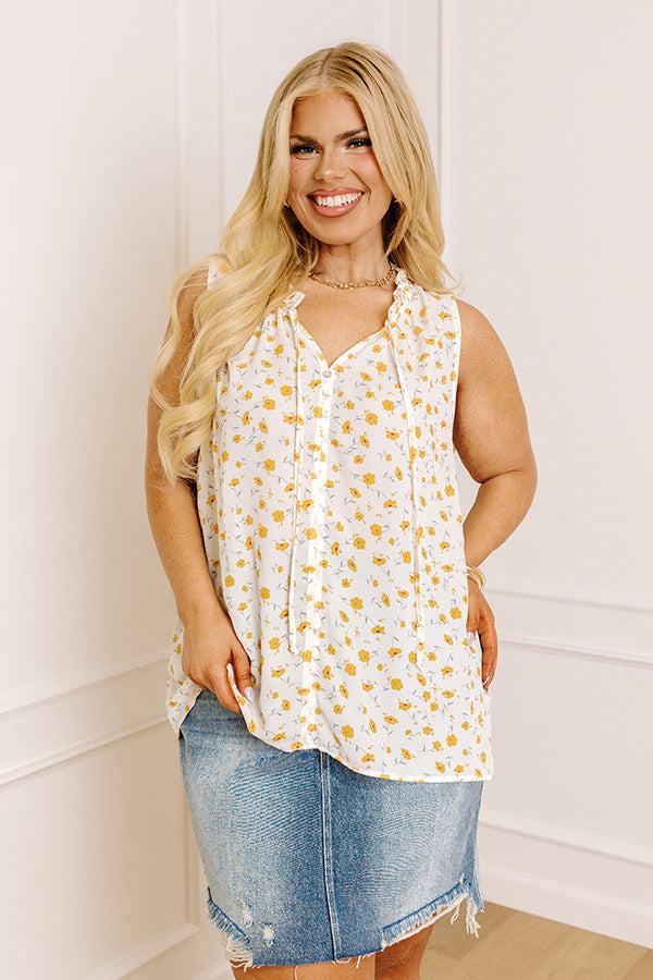 Drifting Into Dreams Shift Top In White Curves Product Image