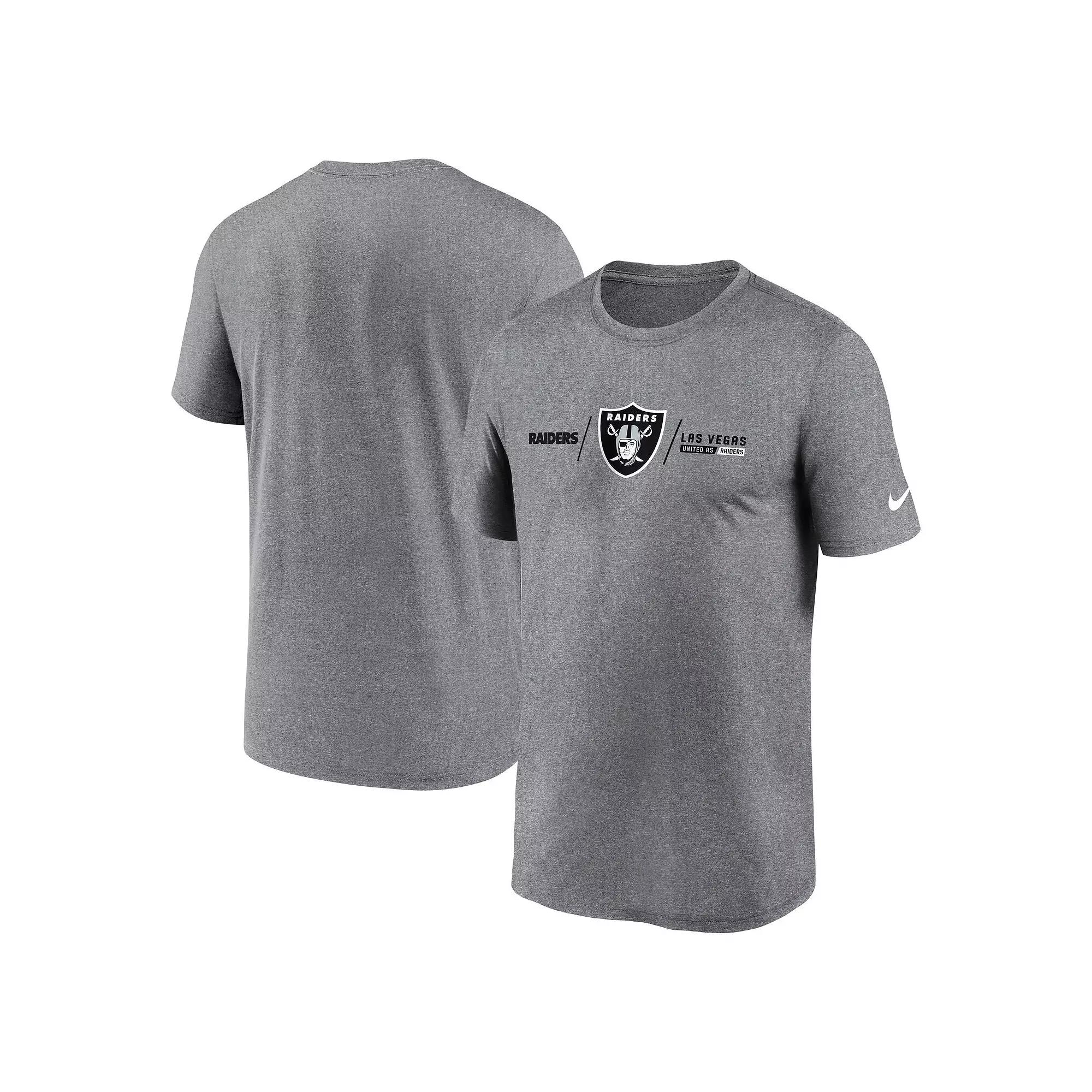 Men's Nike Heather Gray Michigan State Spartans Primetime Legend Wordmark T-Shirt,  Product Image
