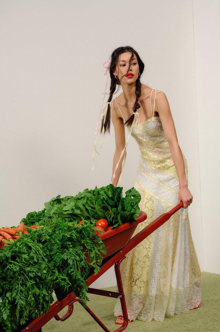 Abigail Maxi Dress — Yellow Product Image