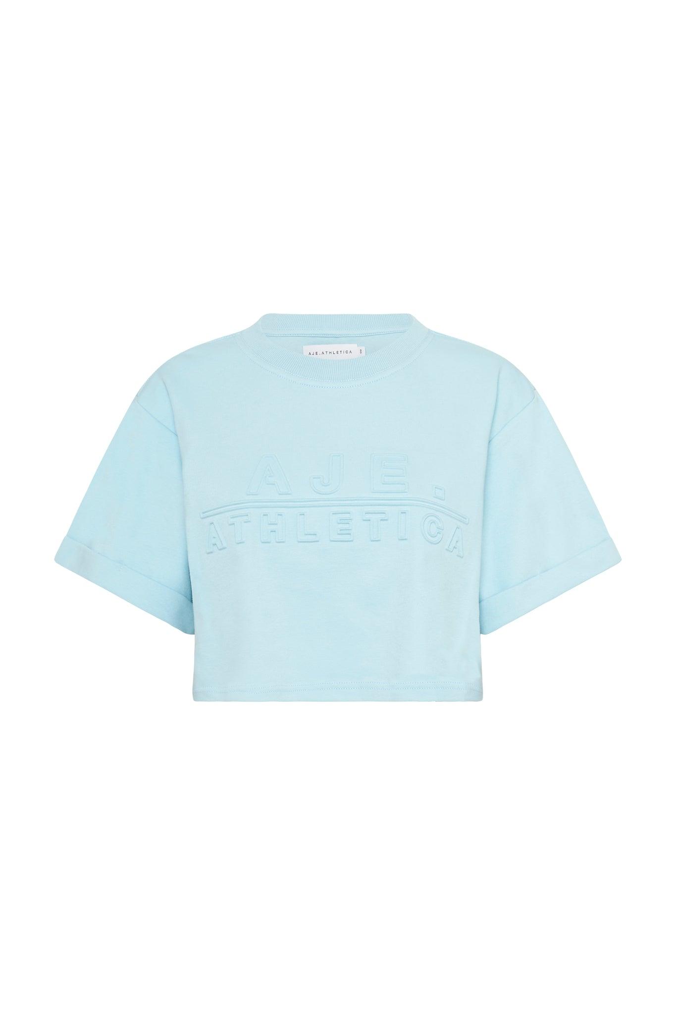 Cropped Embossed Classic Logo T-Shirt 105 Product Image