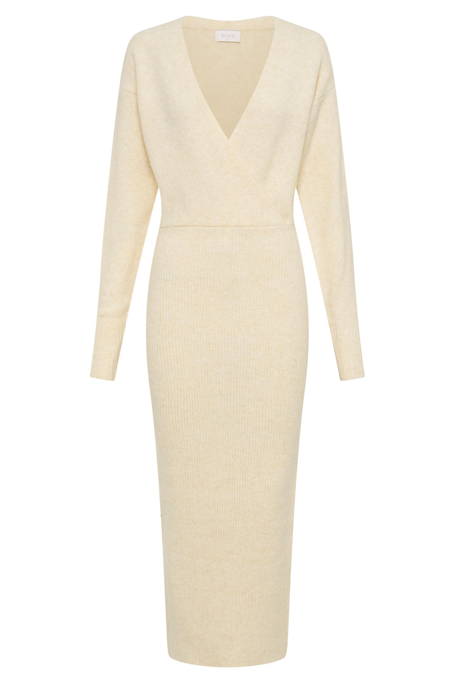 Shannon Knit Maxi Dress - Cream Marle Product Image