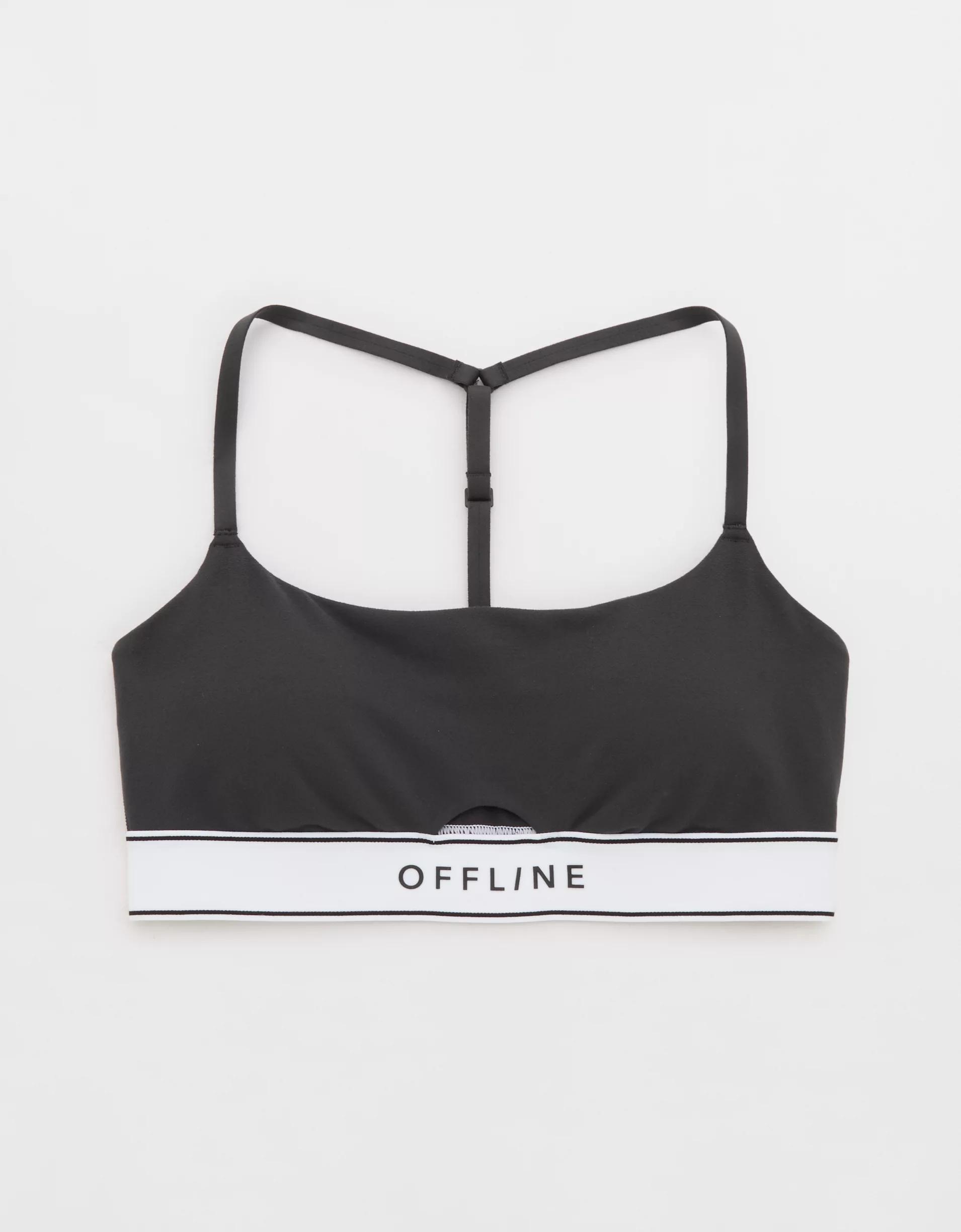 OFFLINE By Aerie The Hugger Logo Elastic Sports Bra Product Image