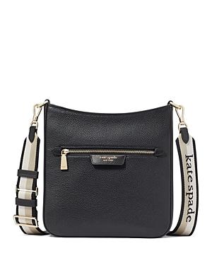 kate spade new york Hudson Pebbled Leather Messenger Crossbody Product Image