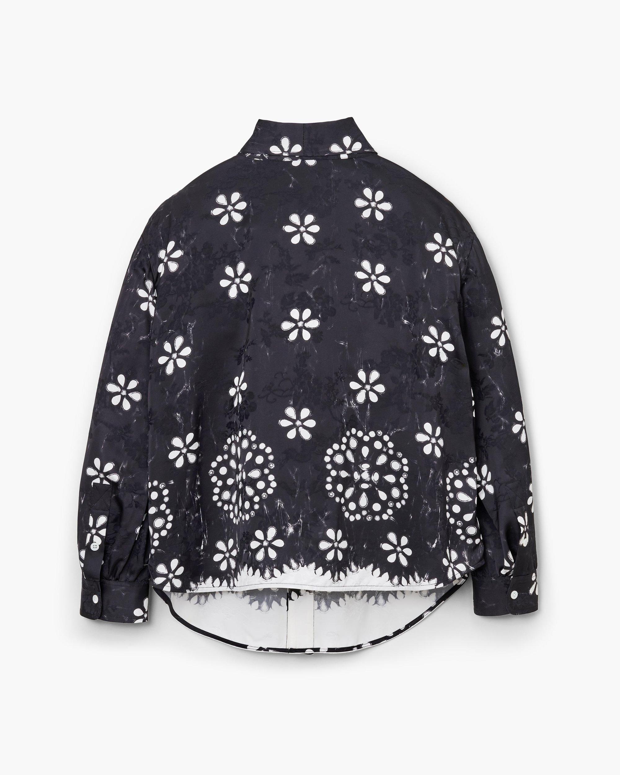 Trompe L'Oeil Eyelet Bow Blouse Product Image