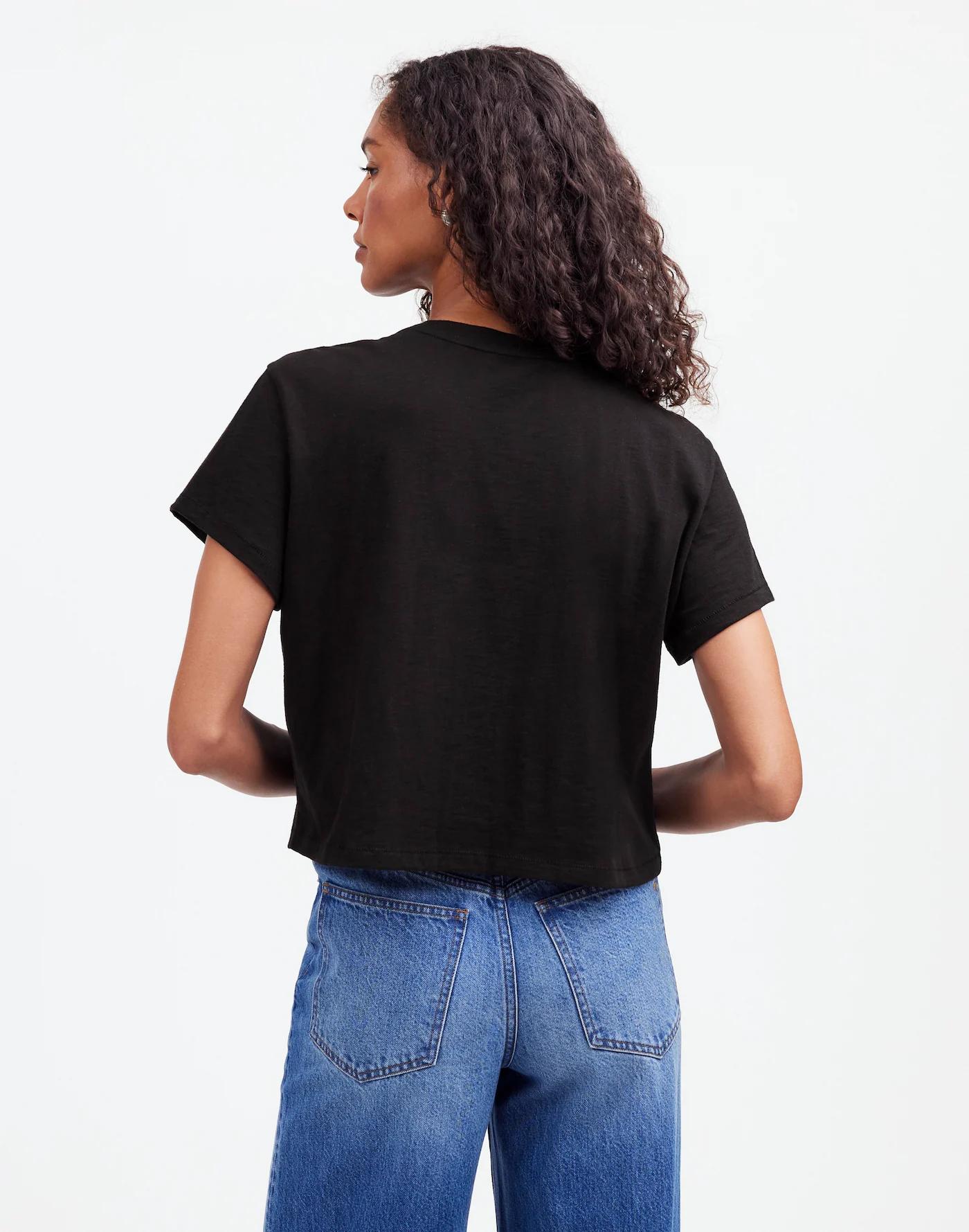 Slub Boxy-Crop Tee Product Image