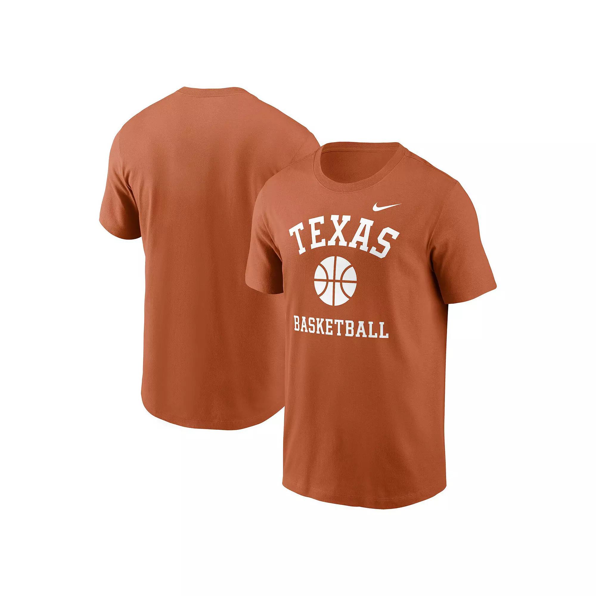 Men's Nike Texas Orange Texas Longhorns Basketball Icon T-Shirt,  Product Image