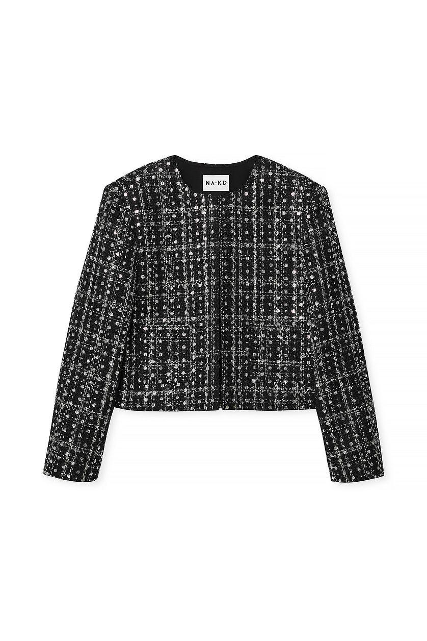Sequin Tweed Jacket Product Image