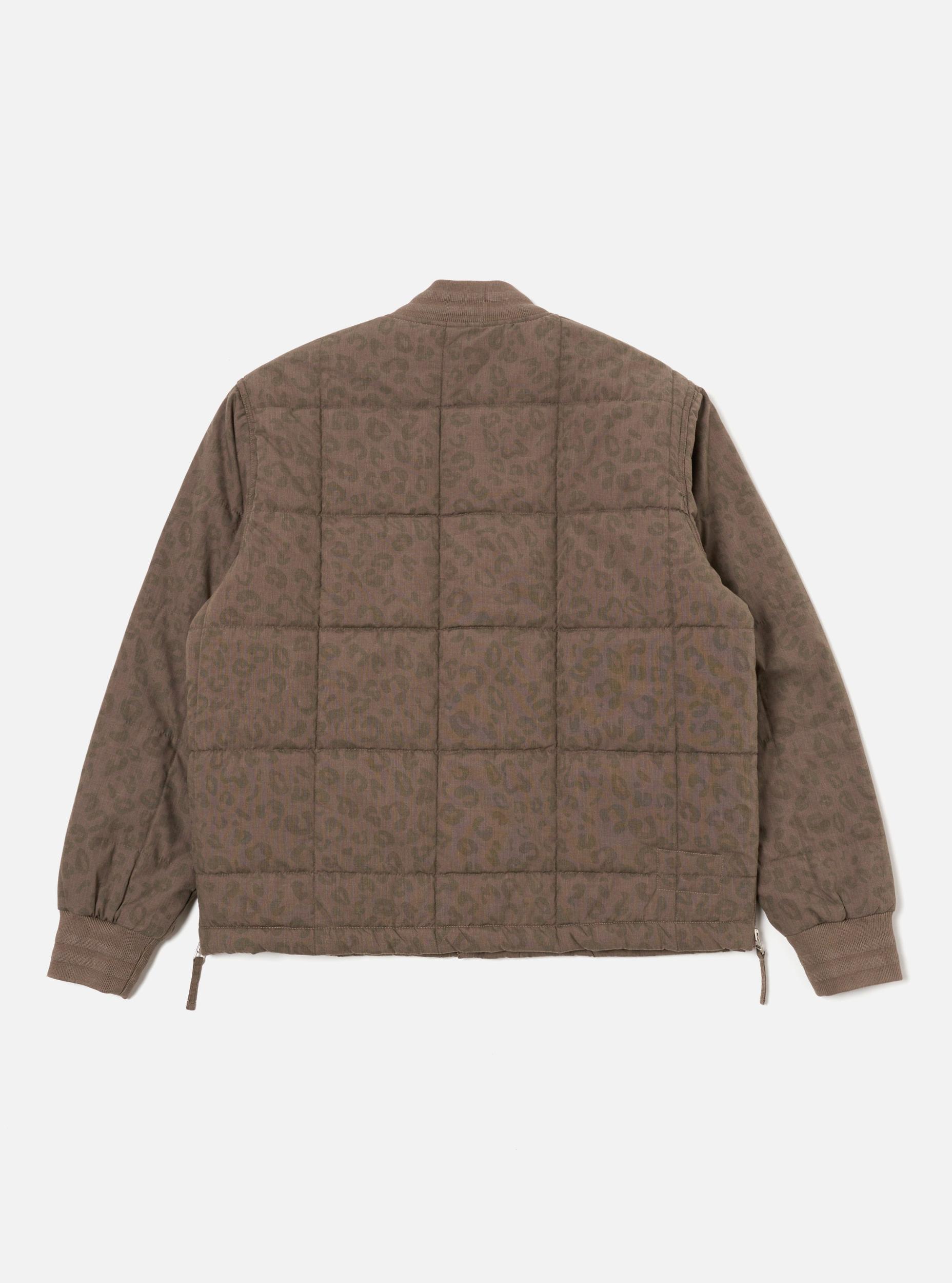 Universal Works Carlton Jacket in Sand Leopard Recycled Polytech Product Image