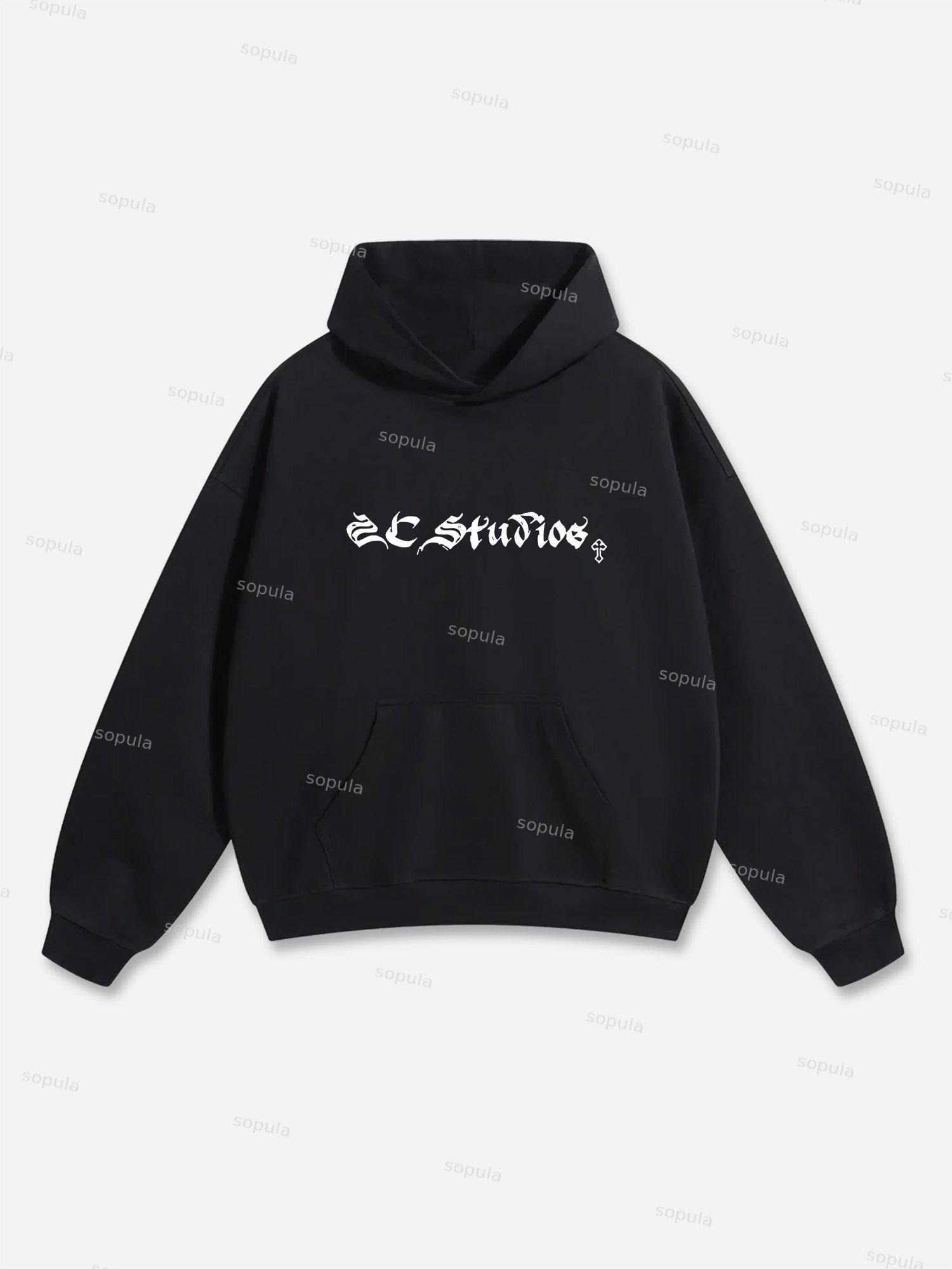 Seek First His Kingdom Oversized Graphic Hoodie Product Image