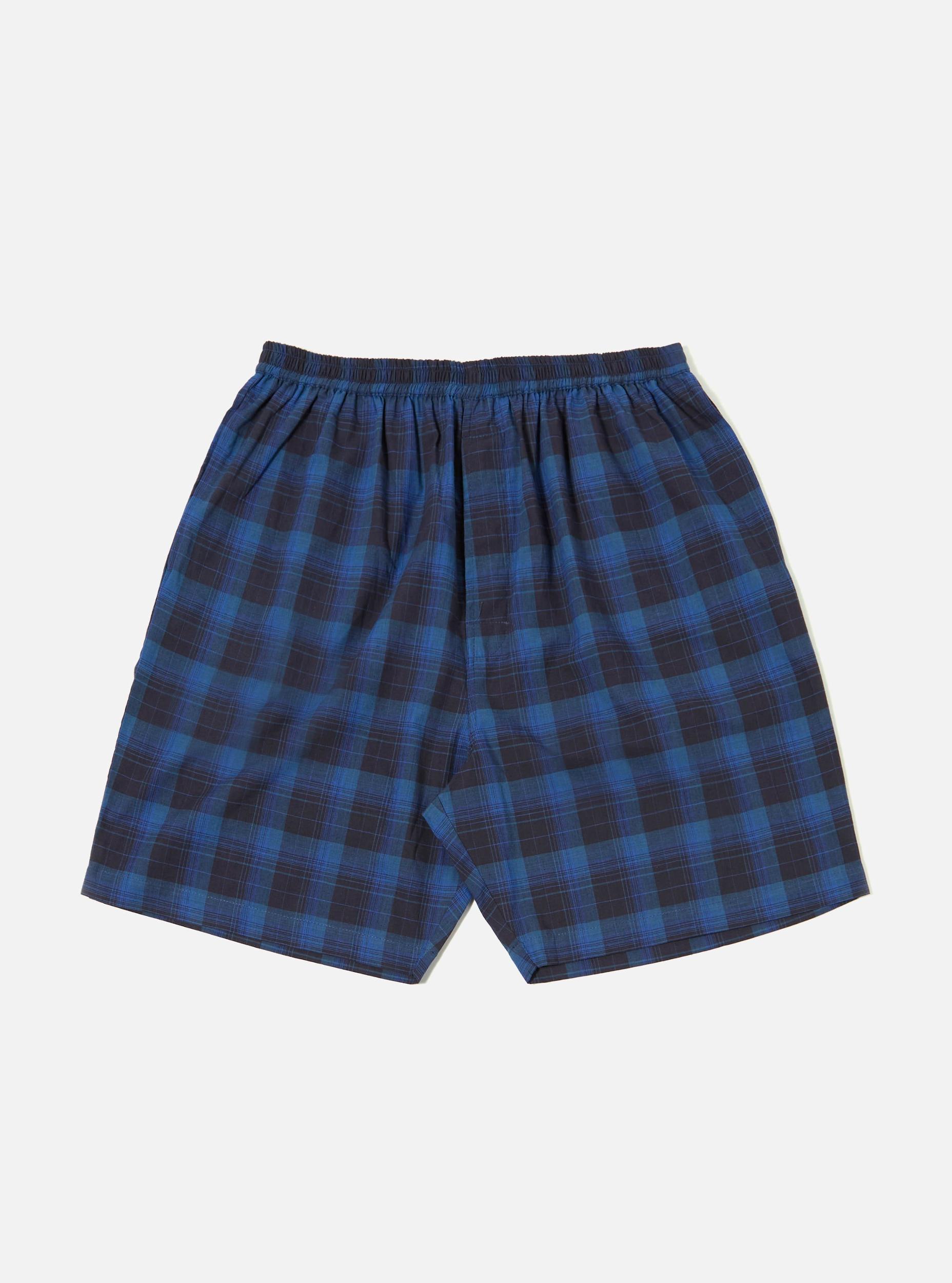 Navy/Blue Check Short Pyjama Set Product Image