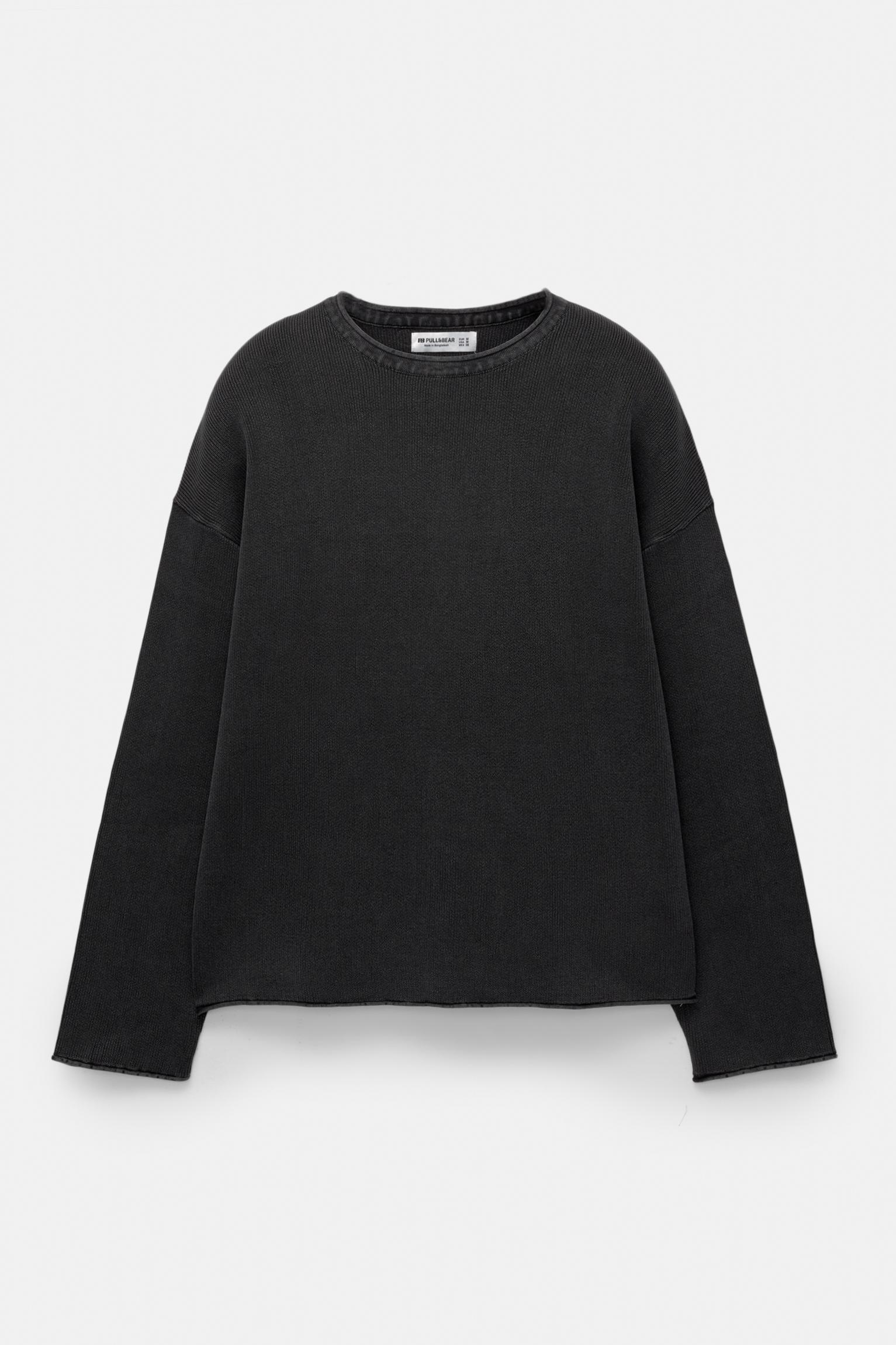 Faded raw edge sweater Product Image