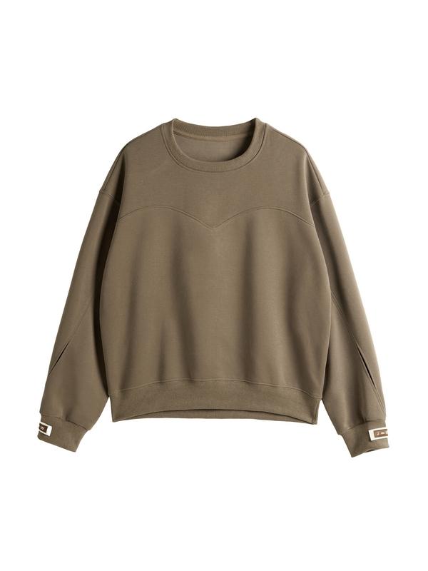 Solid Color Sleeve Embellished Oversized Hoodie Product Image