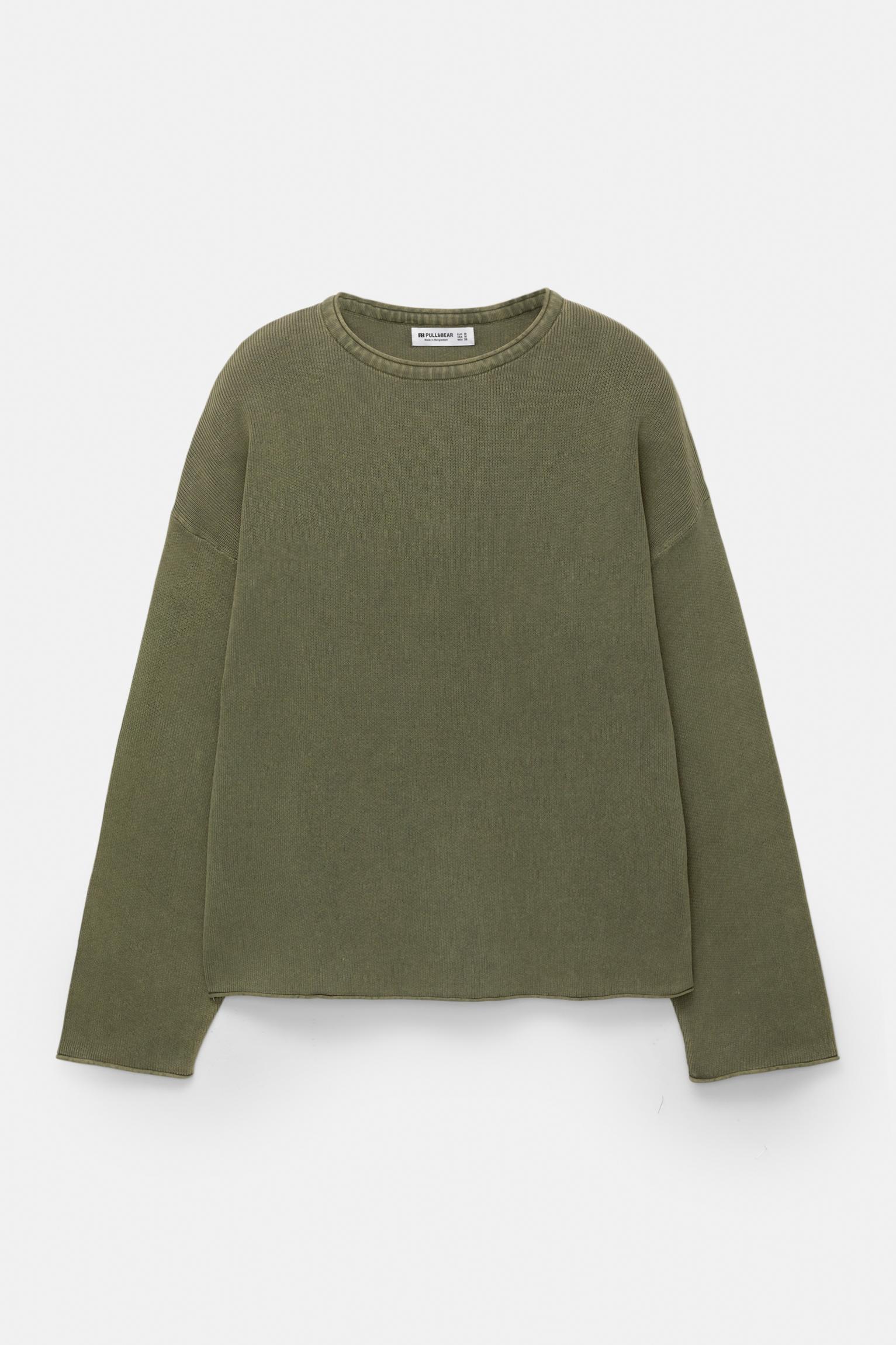 Faded raw edge sweater Product Image
