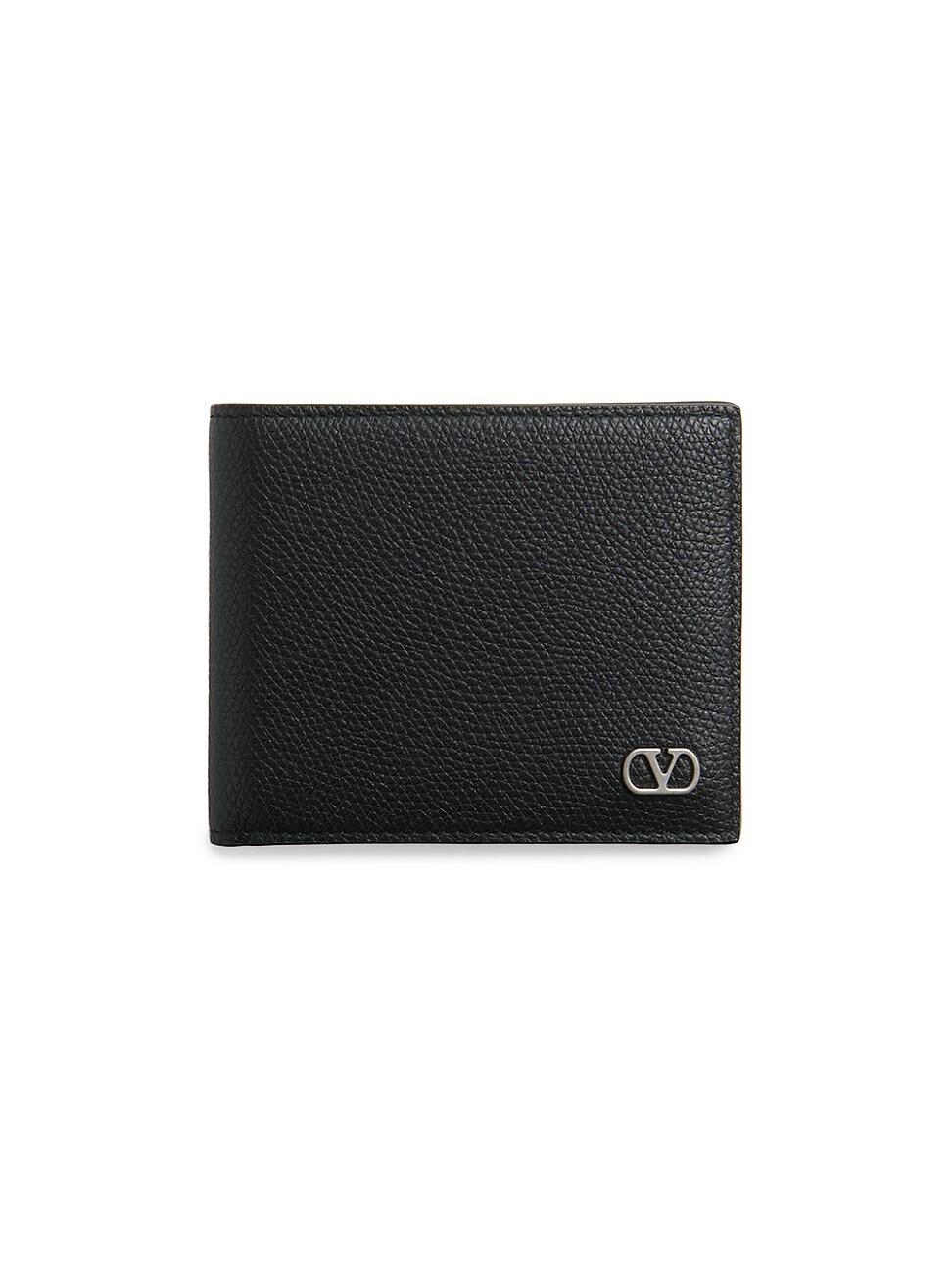Mens VLogo Signature Grainy Calfskin Wallet Product Image