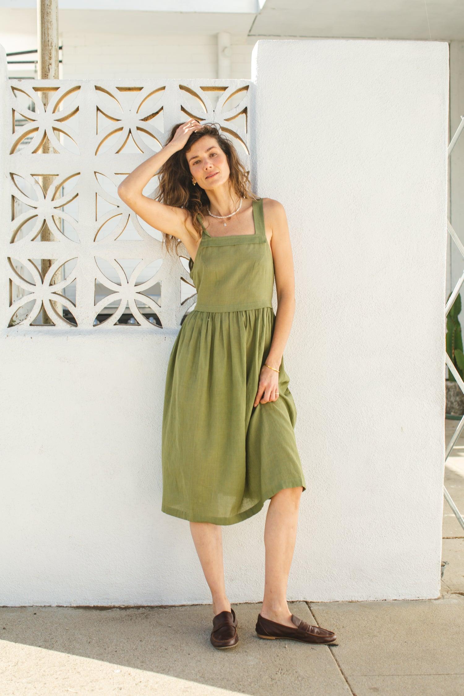 NY Olive Dress Product Image