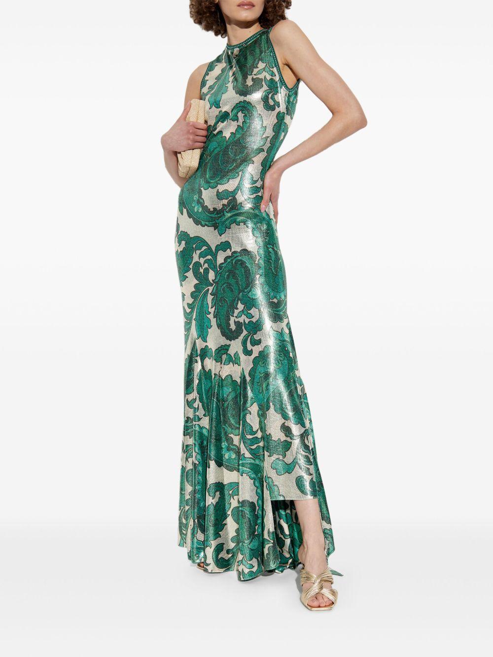 shimmering-finish maxi dress Product Image