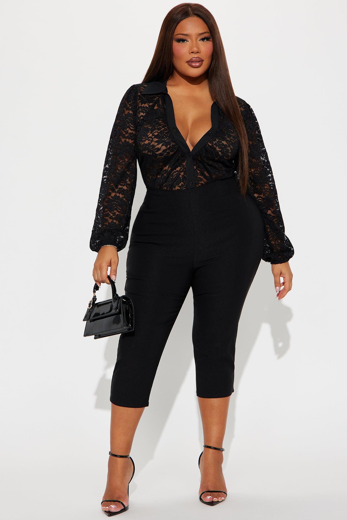 Adelina Lace Top - Black Product Image