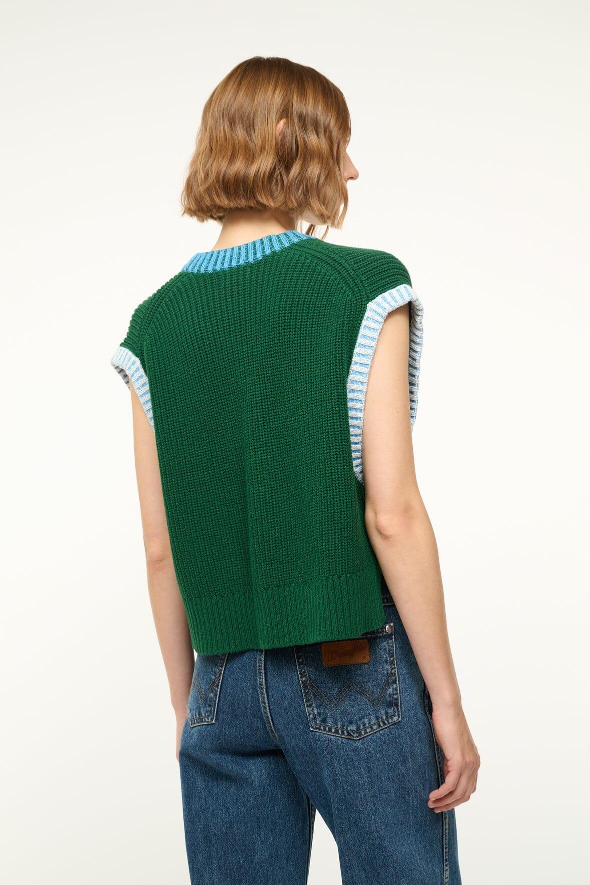 AMERICANA SWEATER | JUNGLE SKY IVORY Product Image