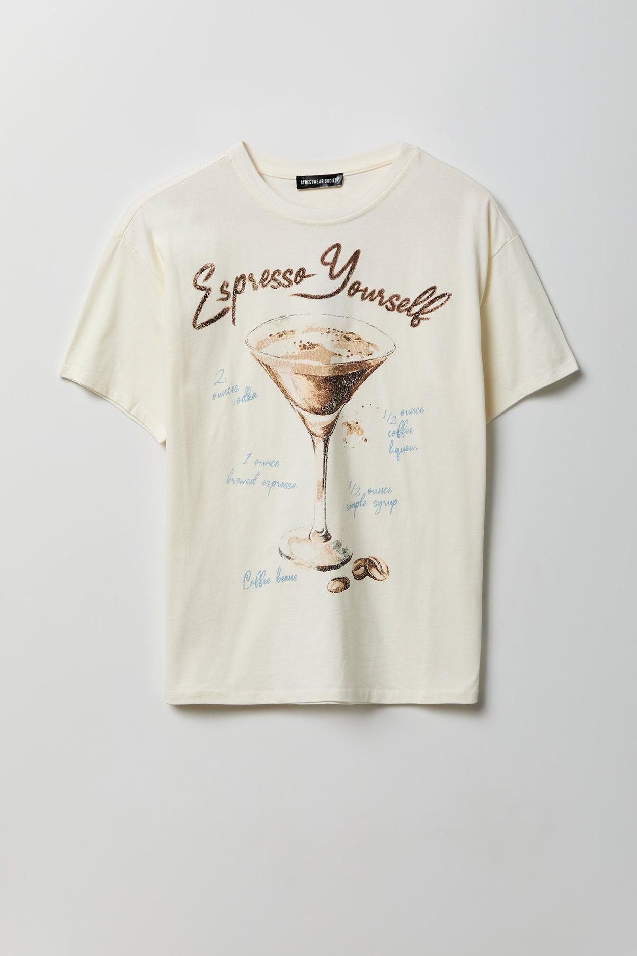 Cocktail Graphic Boyfriend T-Shirt Female Product Image