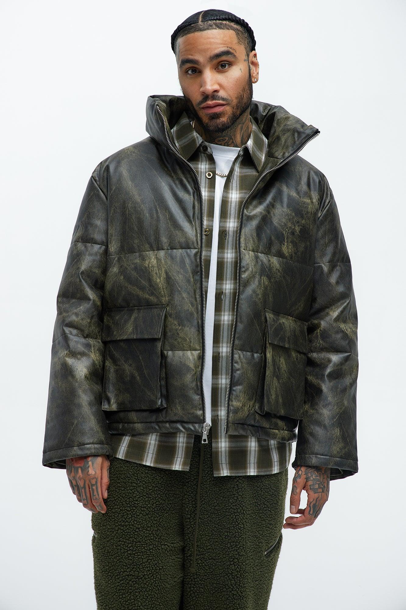 Cyclone Puffer Jacket - Olive Male Product Image