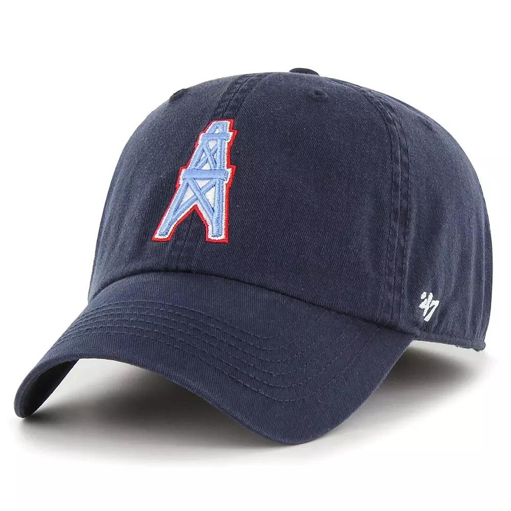 Men's '47 Navy Houston Oilers Gridiron Classics Franchise Legacy Fitted Hat,  Product Image