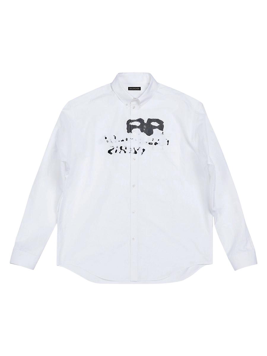 Mens Hand Drawn BB Icon Long Sleeve Shirt Large Fit Product Image