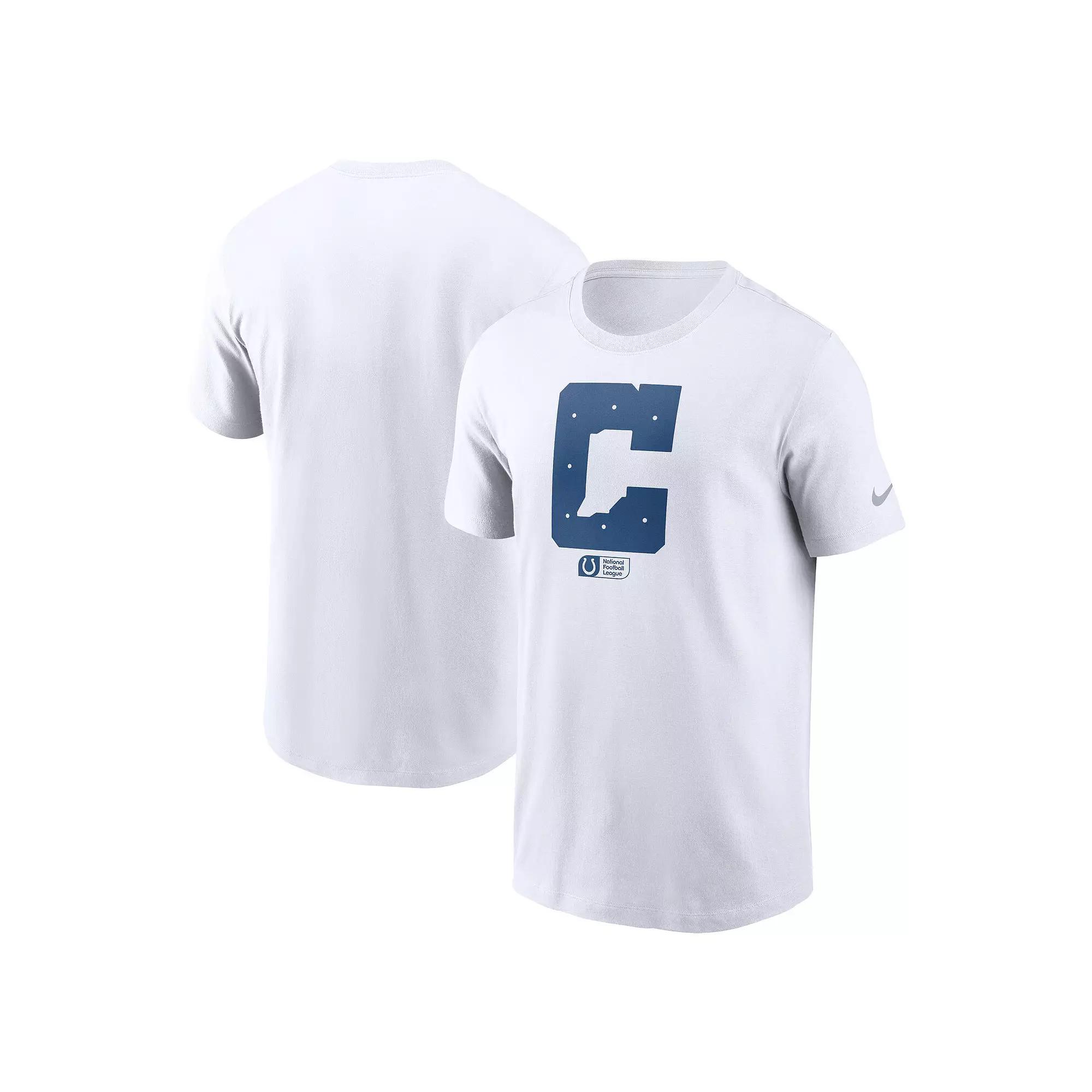 Men's Nike White Indianapolis Colts Faded Essential T-Shirt,  Product Image