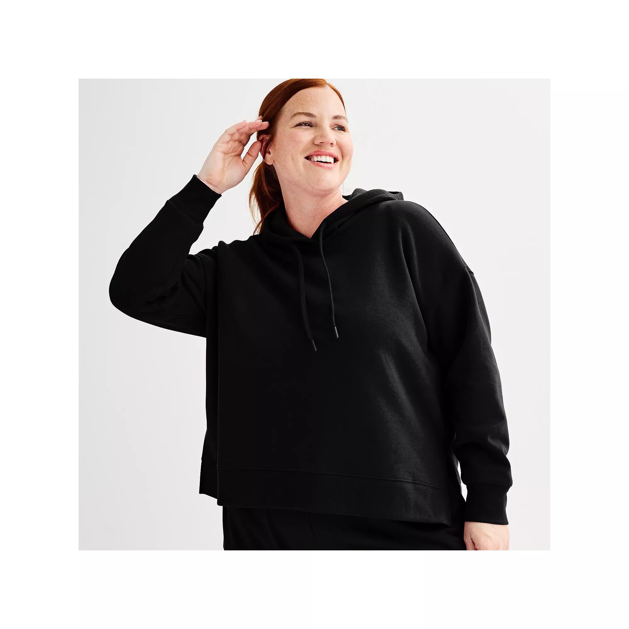 Plus Size Tek Gear® Ultrasoft Fleece Hoodie, Women's, Size: 2XL, Birk Brown Product Image