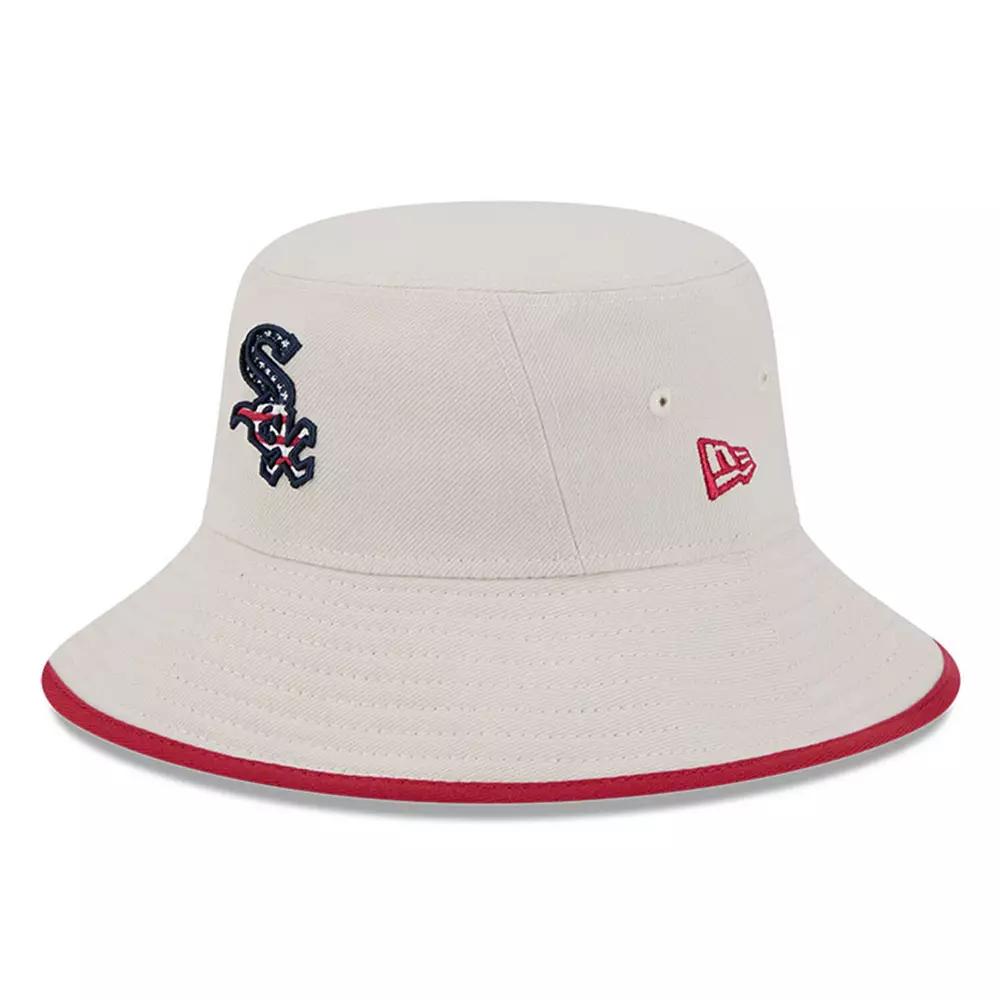 Men's New Era Khaki Chicago White Sox 2024 Fourth of July Bucket Hat, Beig K Product Image