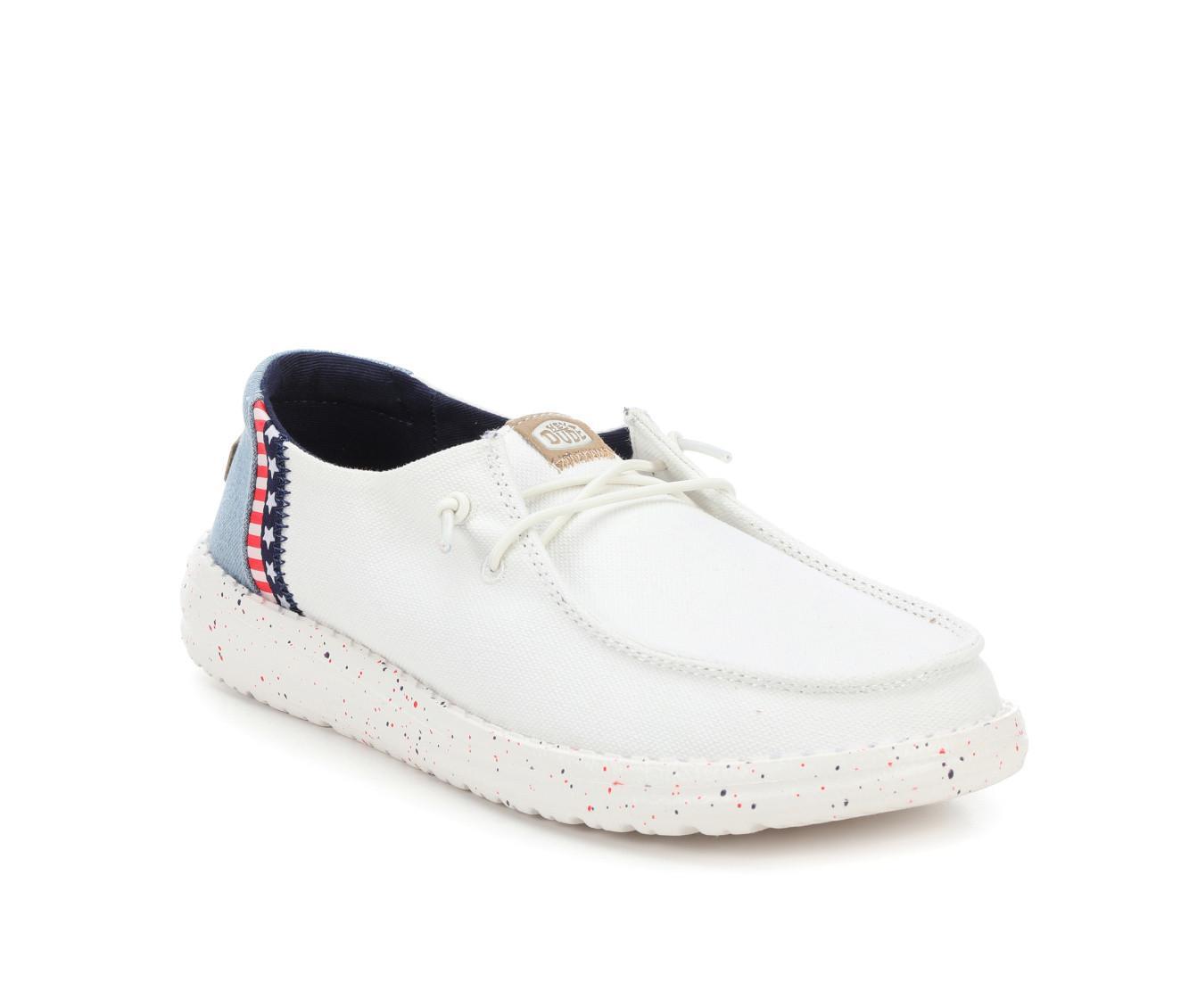 Women's HEYDUDE Wendy Americana Splatter Casual Shoes Product Image