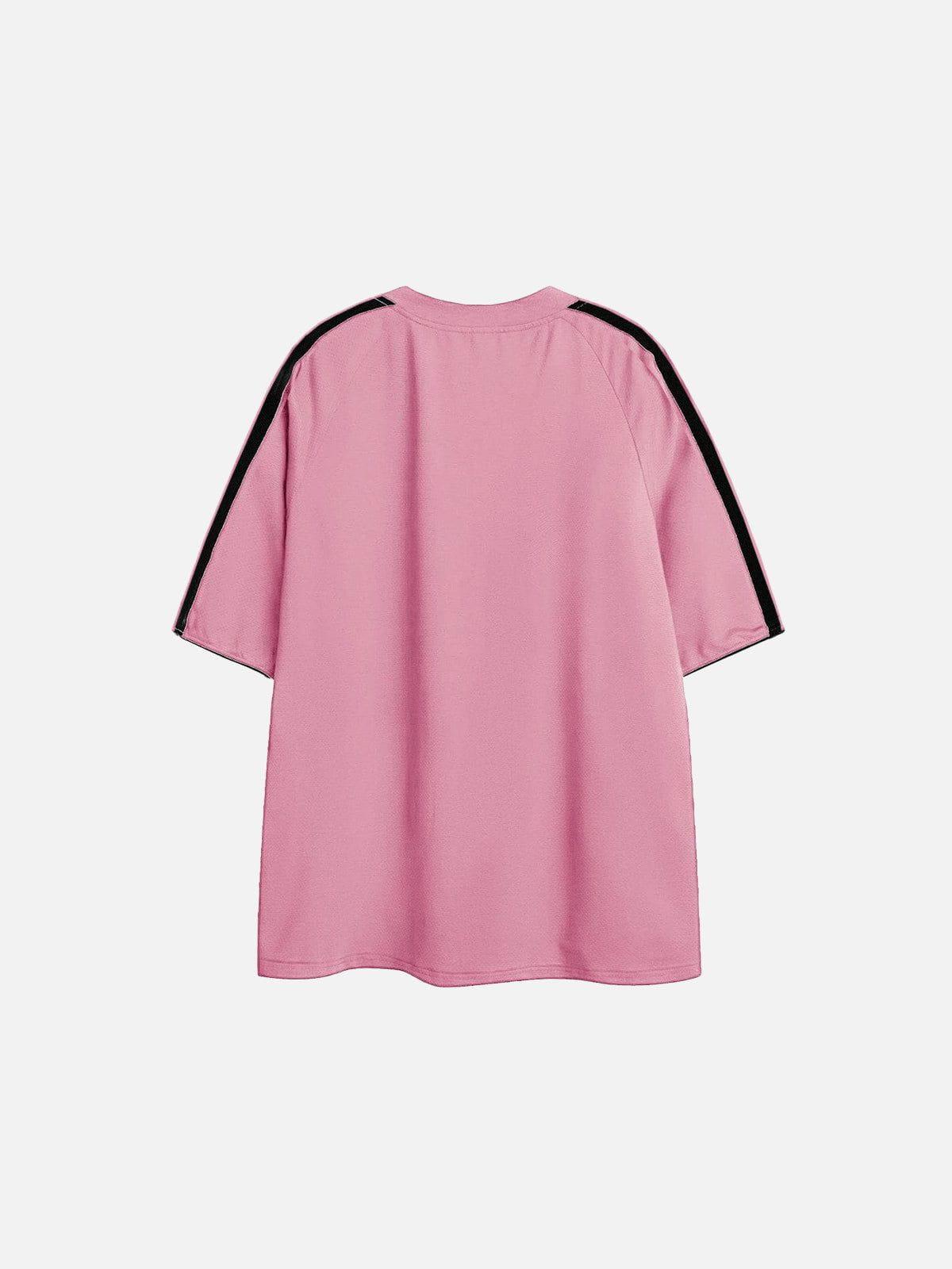 Aelfric Eden Contrast Color Stripe Soccer Jersey Product Image