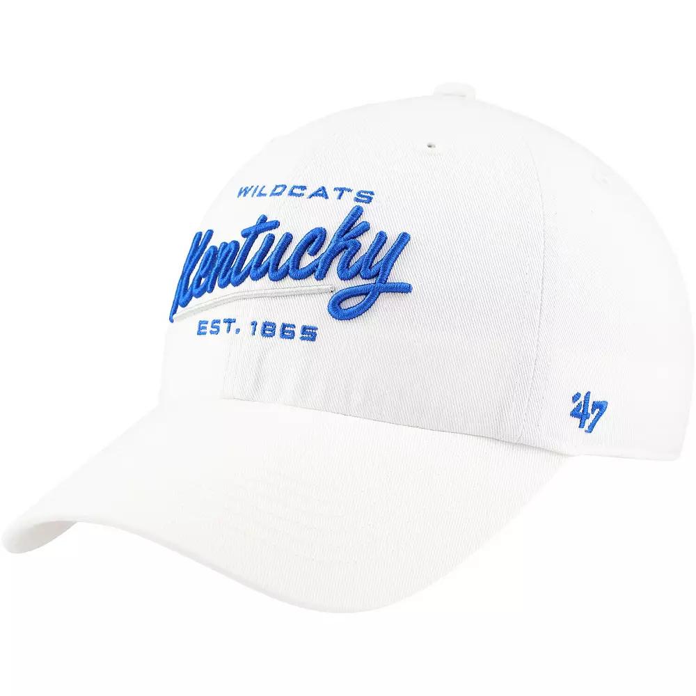 Women's '47 White Kentucky Wildcats Sidney Clean Up Adjustable Hat Product Image