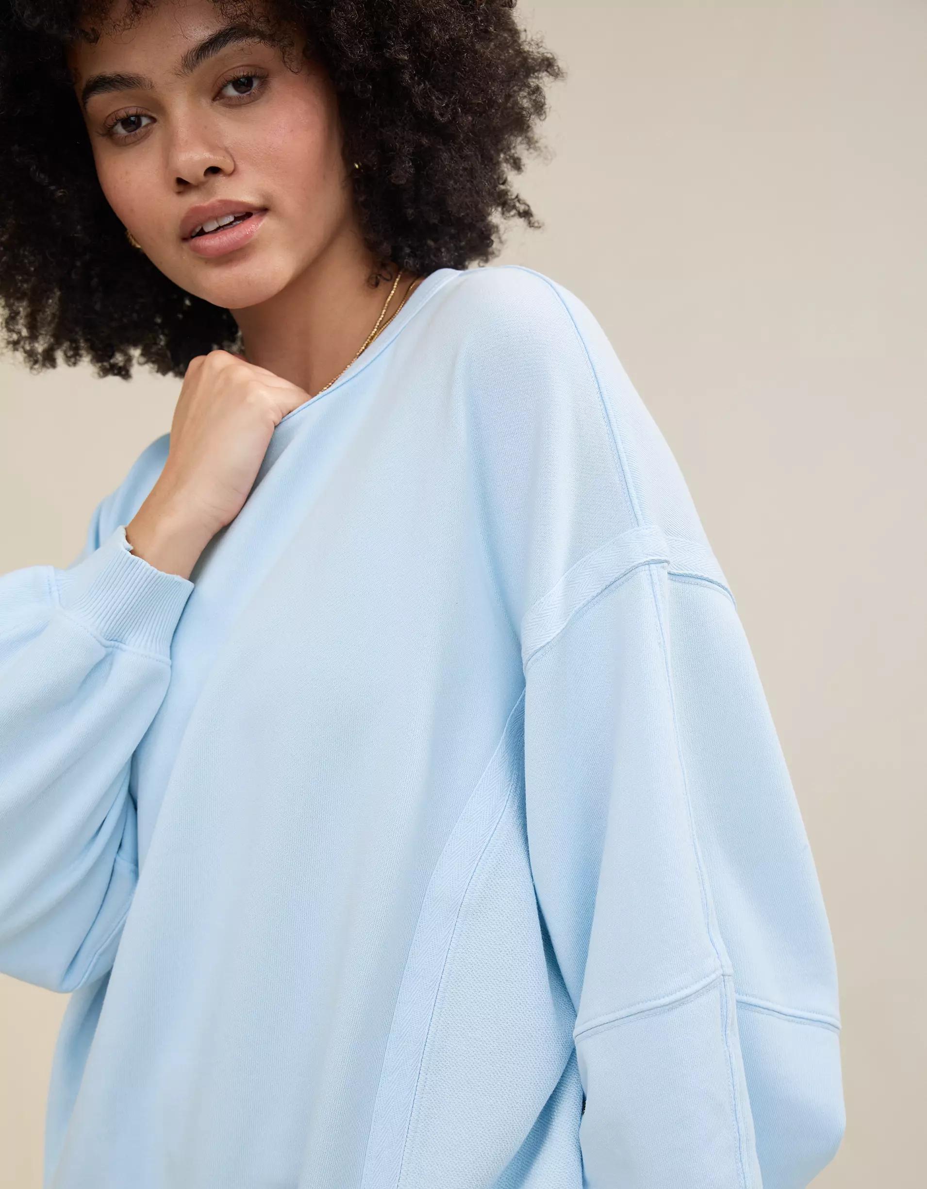 Aerie Keep It Light Crew Sweatshirt Product Image