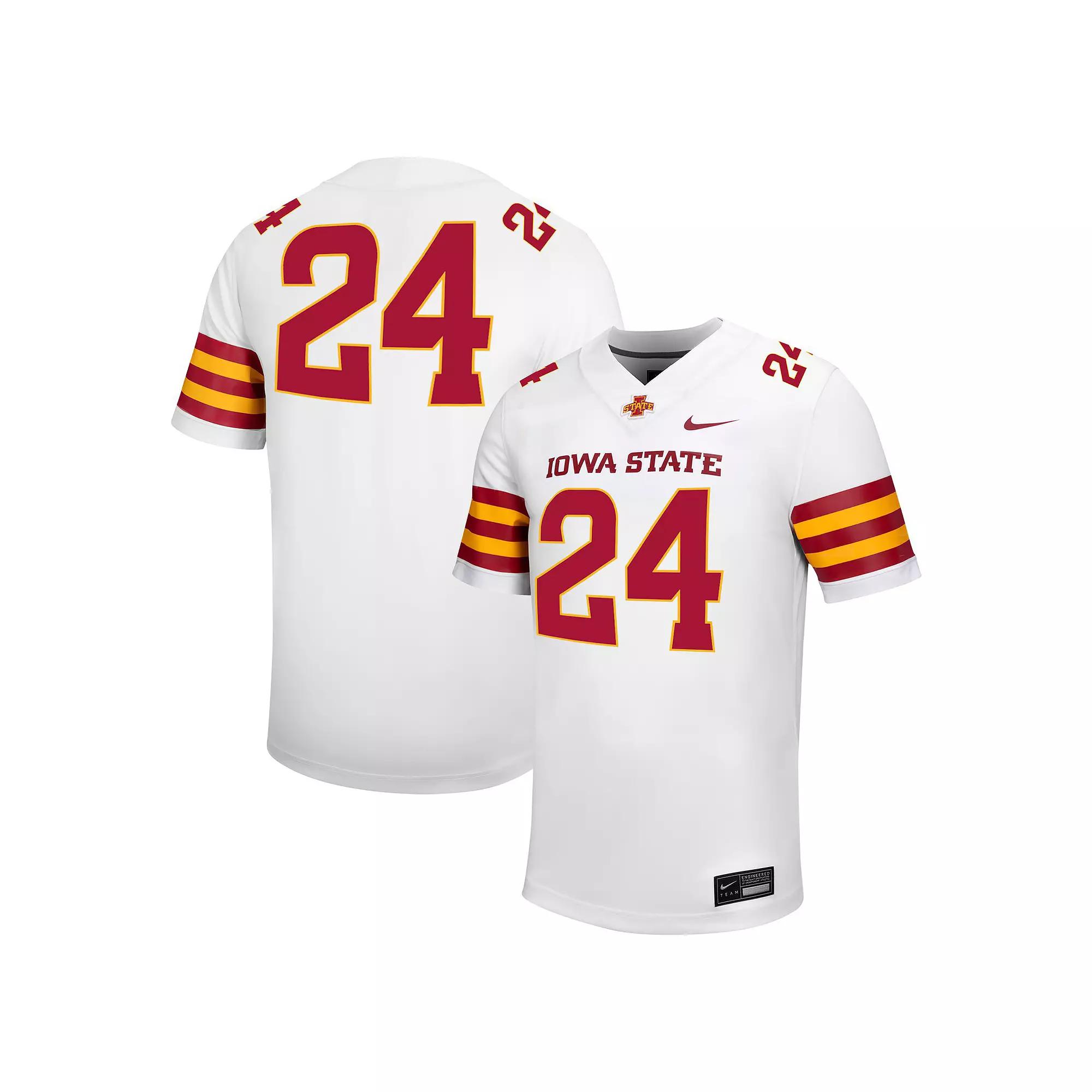 Men's Nike #24 White Iowa State Cyclones Untouchable Football Jersey,  Product Image