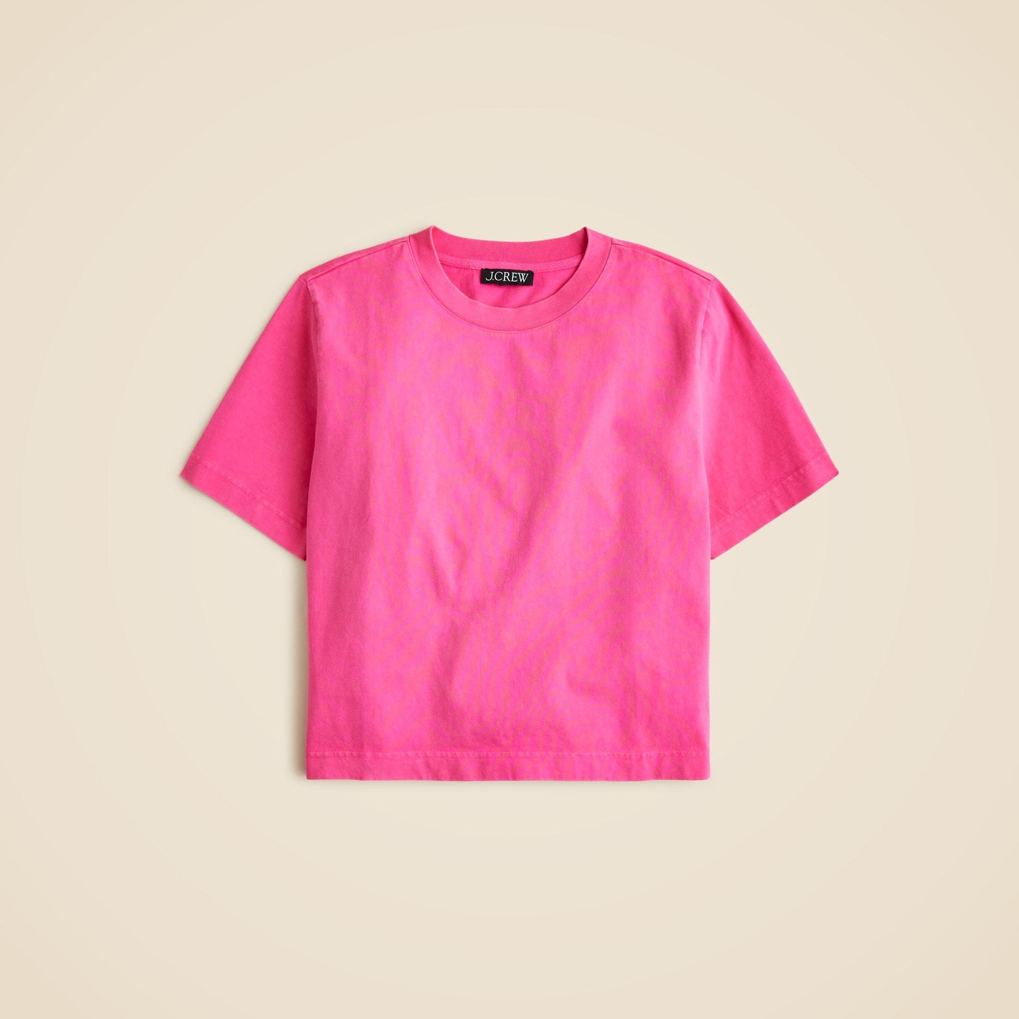 Relaxed premium-weight cropped T-shirt Product Image